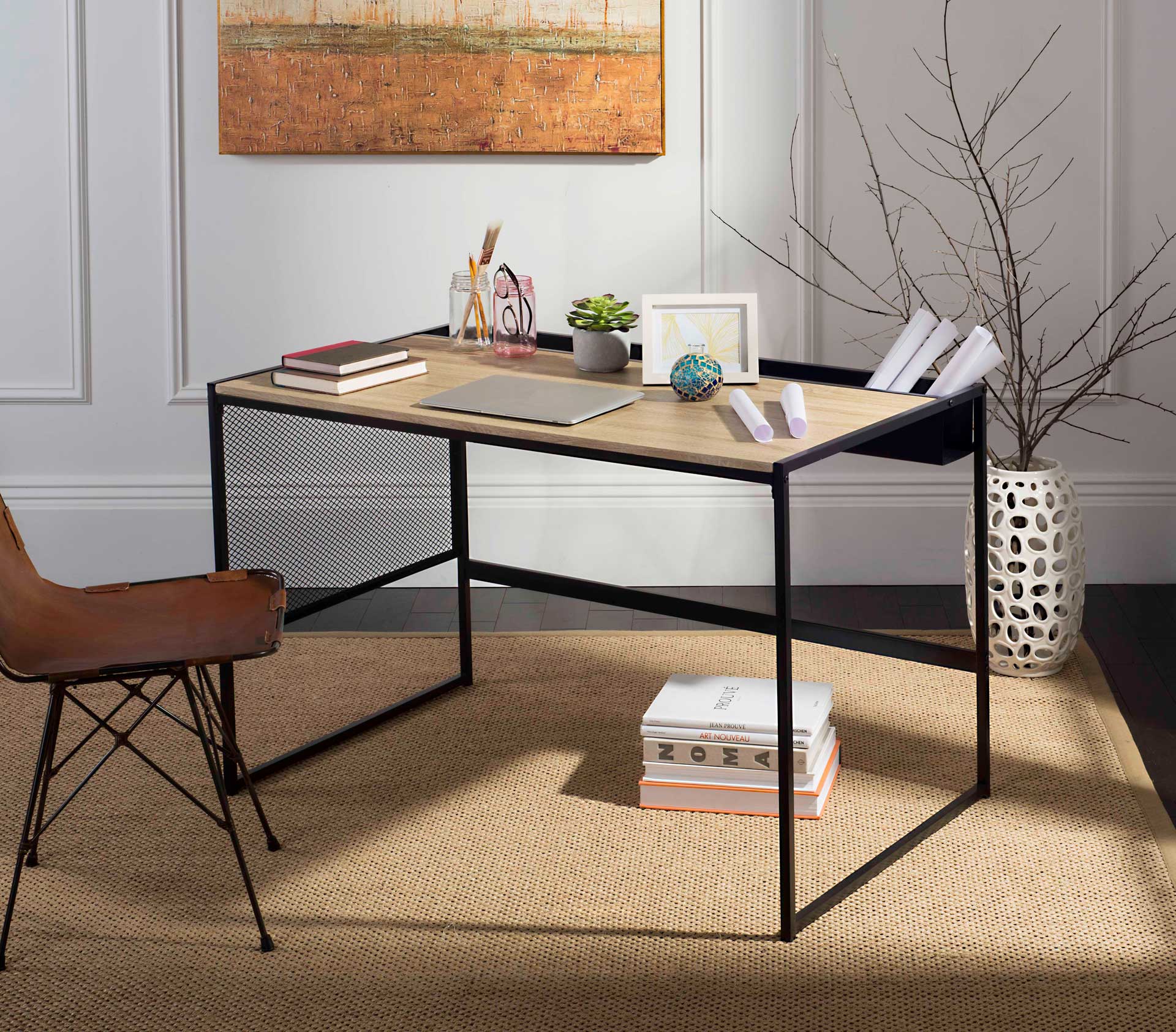 Aaden Writing Desk Black - Image 10