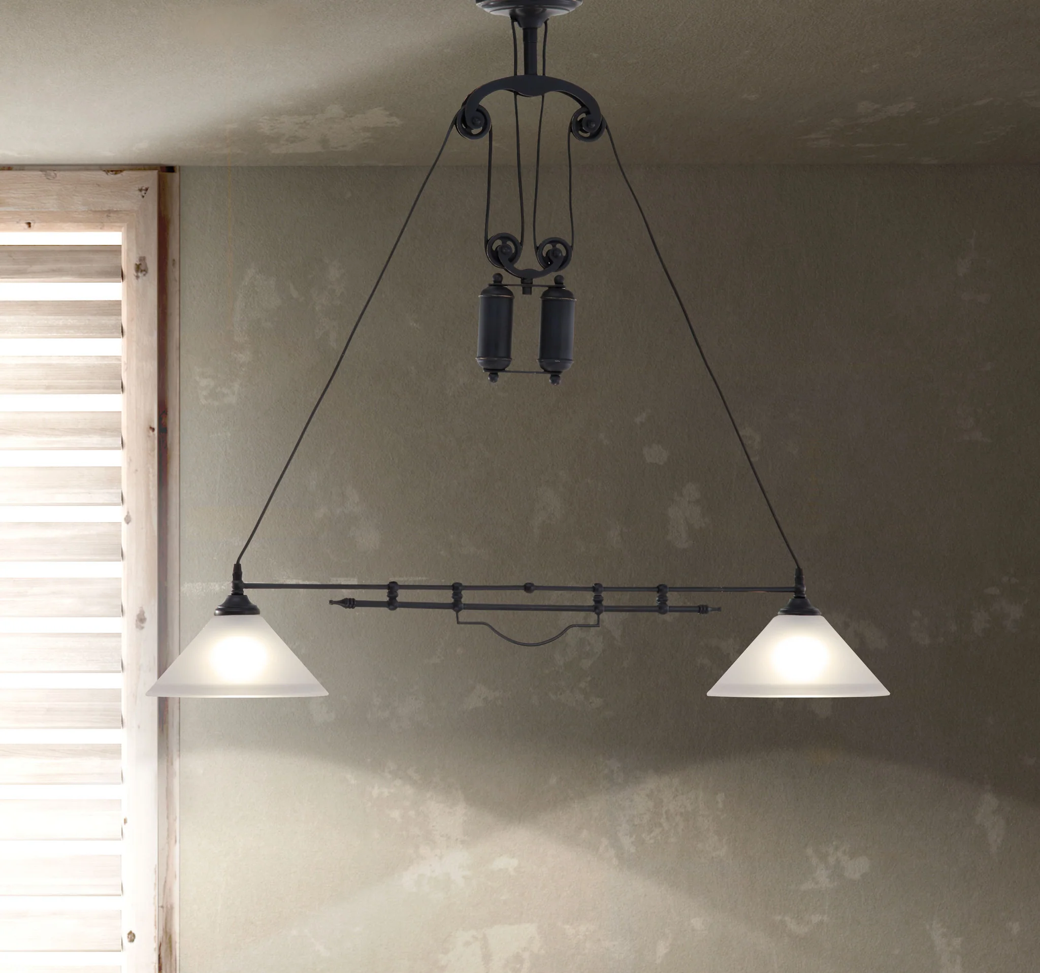 Aalburg Ceiling Lamp Antique Black Gold - Image 2