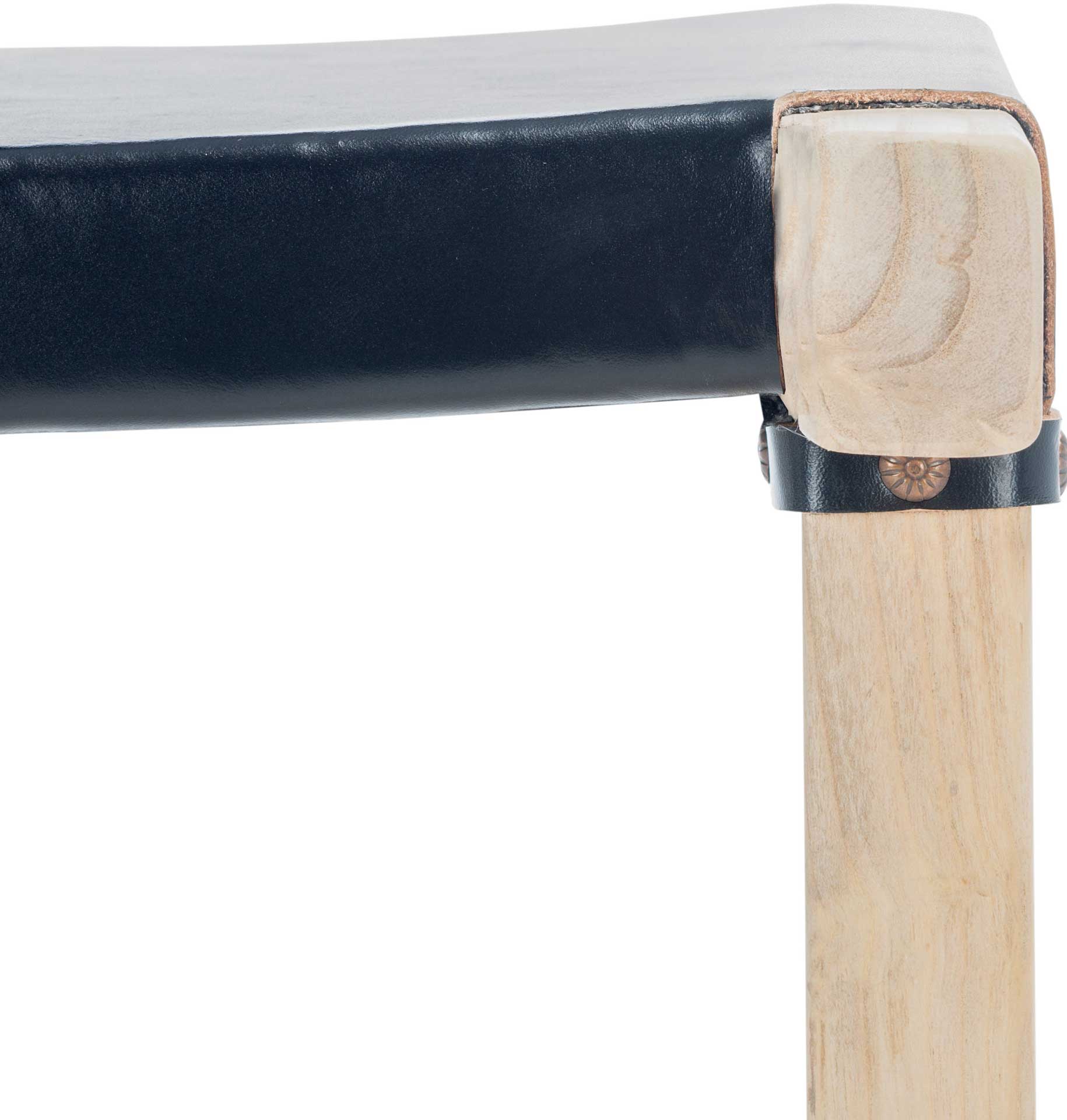 Aali Rectangle Bar Stool Black/Natural - Image 3