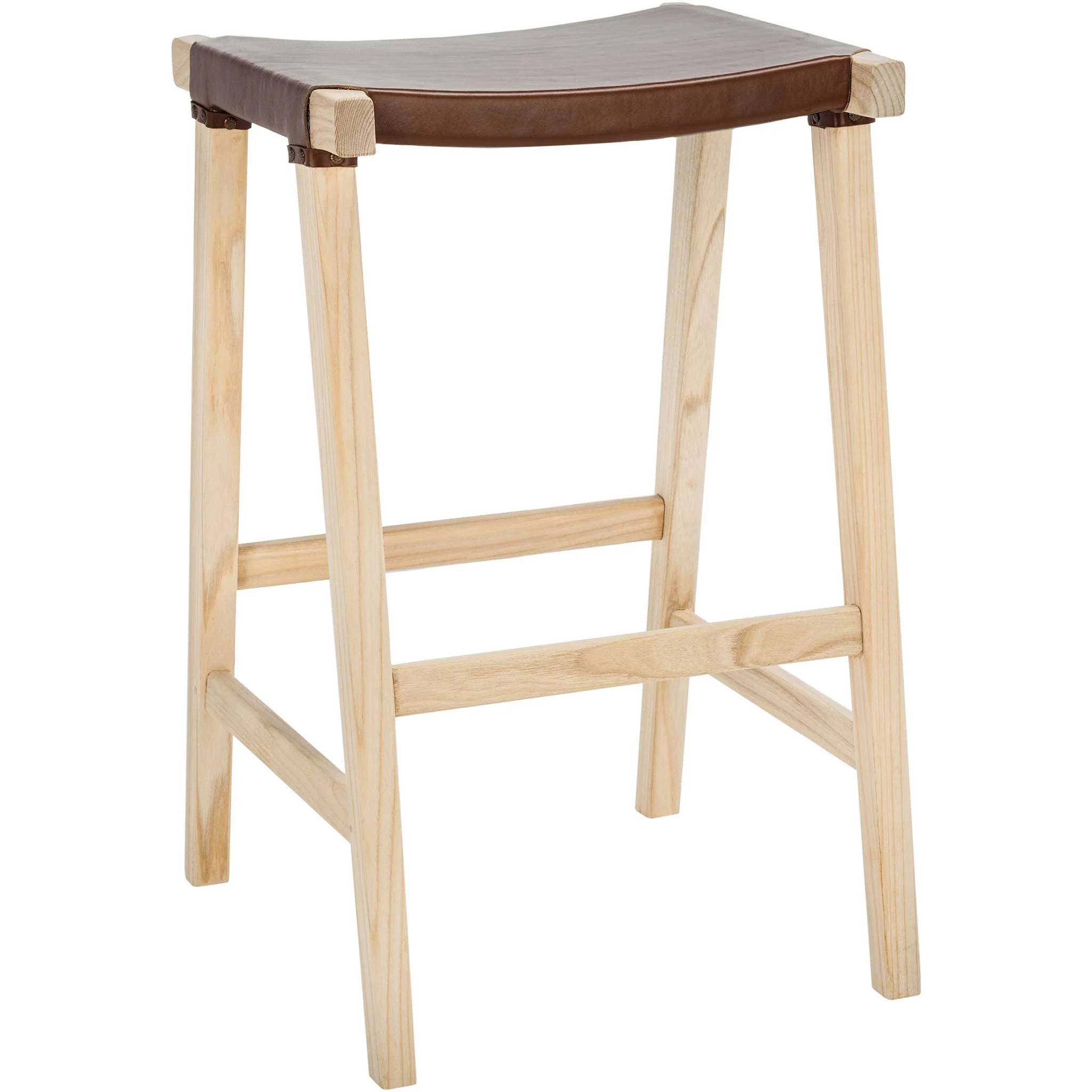 Aali Rectangle Bar Stool Cognac/Natural - Image 2