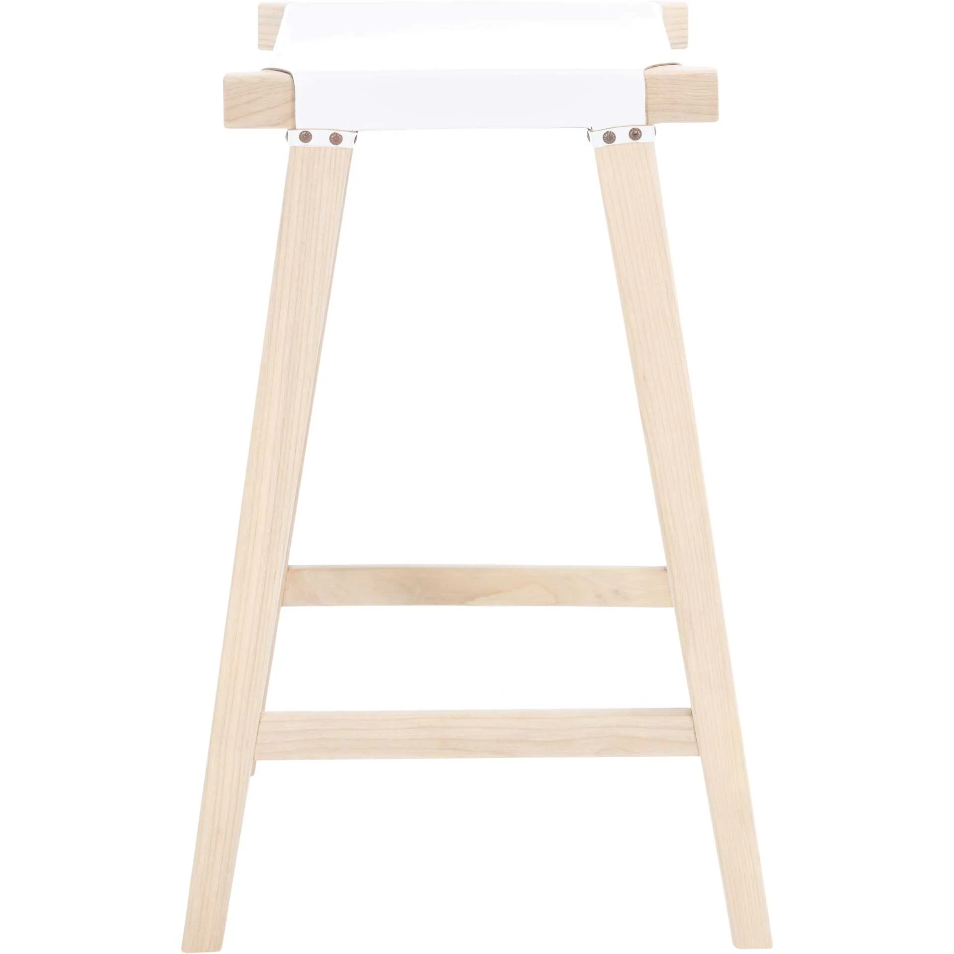 Aali Rectangle Bar Stool White/Natural - Image 2