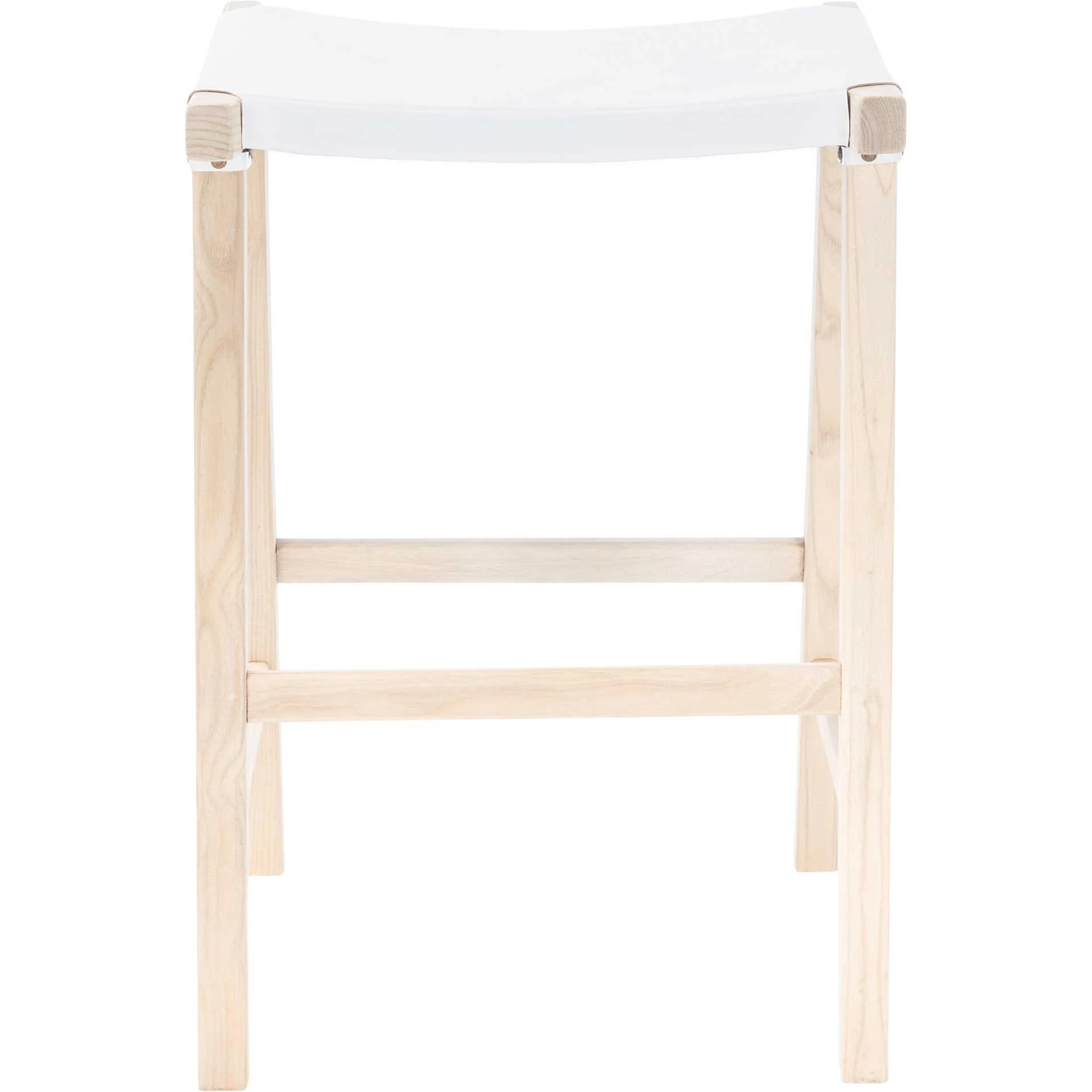 Aali Rectangle Bar Stool White/Natural - Image 6