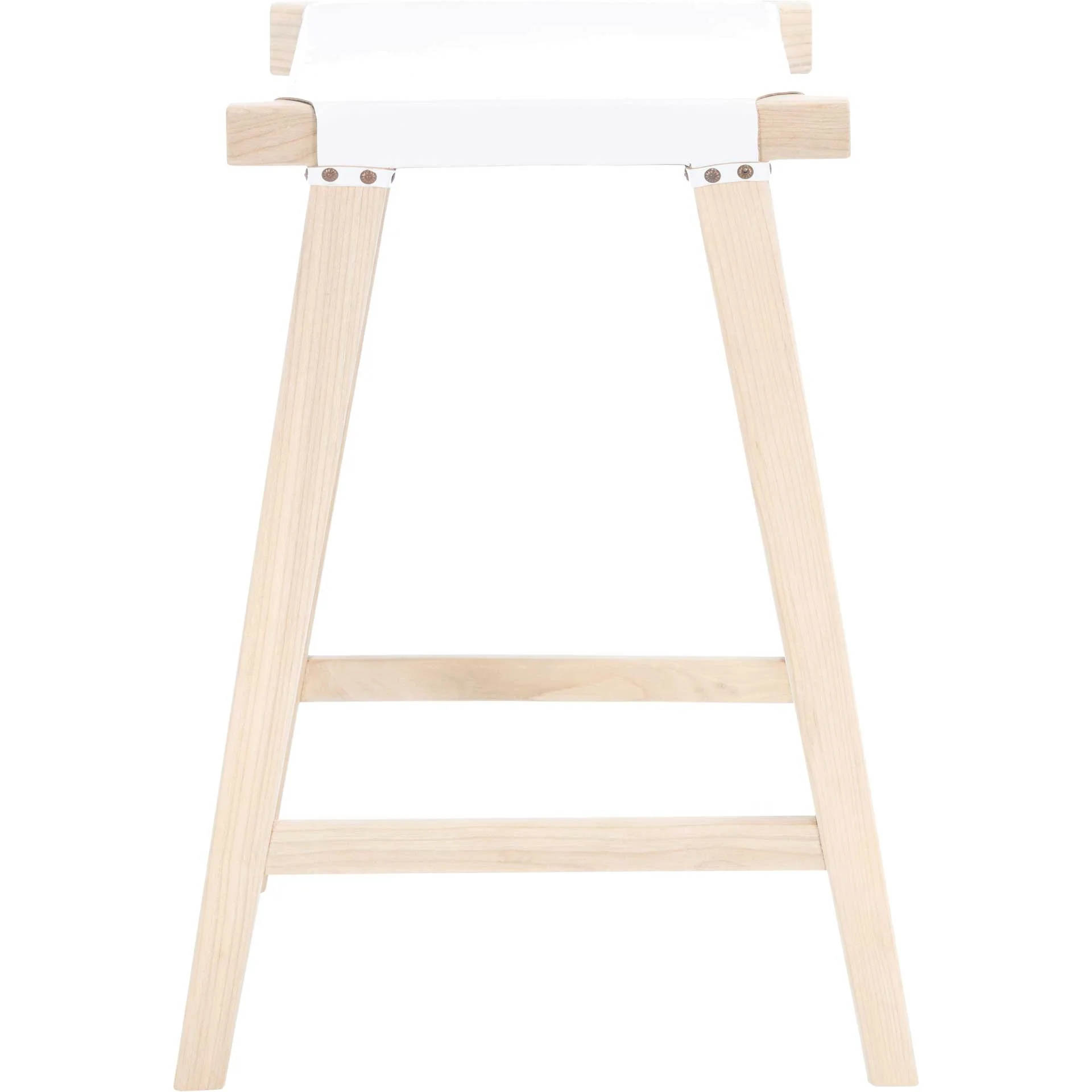 Aali Rectangle Bar Stool White/Natural - Image 7