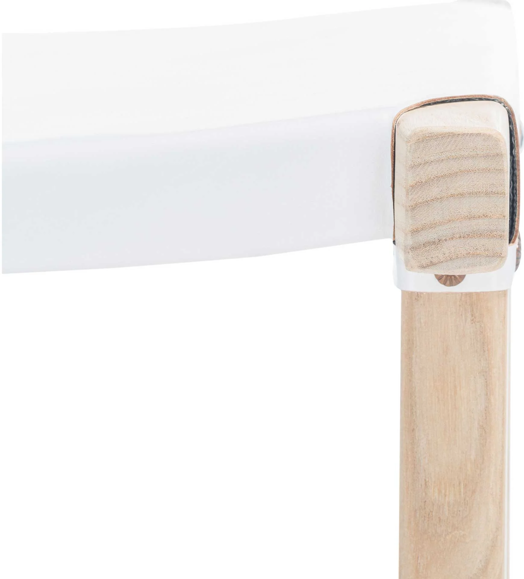 Aali Rectangle Bar Stool White/Natural - Image 8