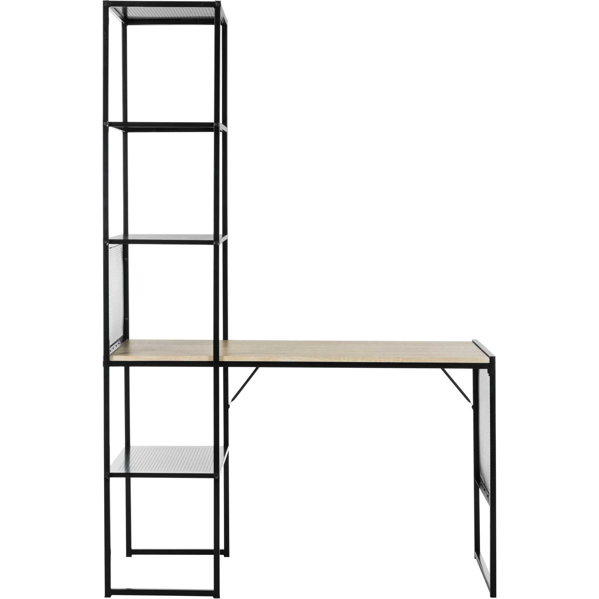 Abdiel Corner Writing Desk With Storage Black - Image 2