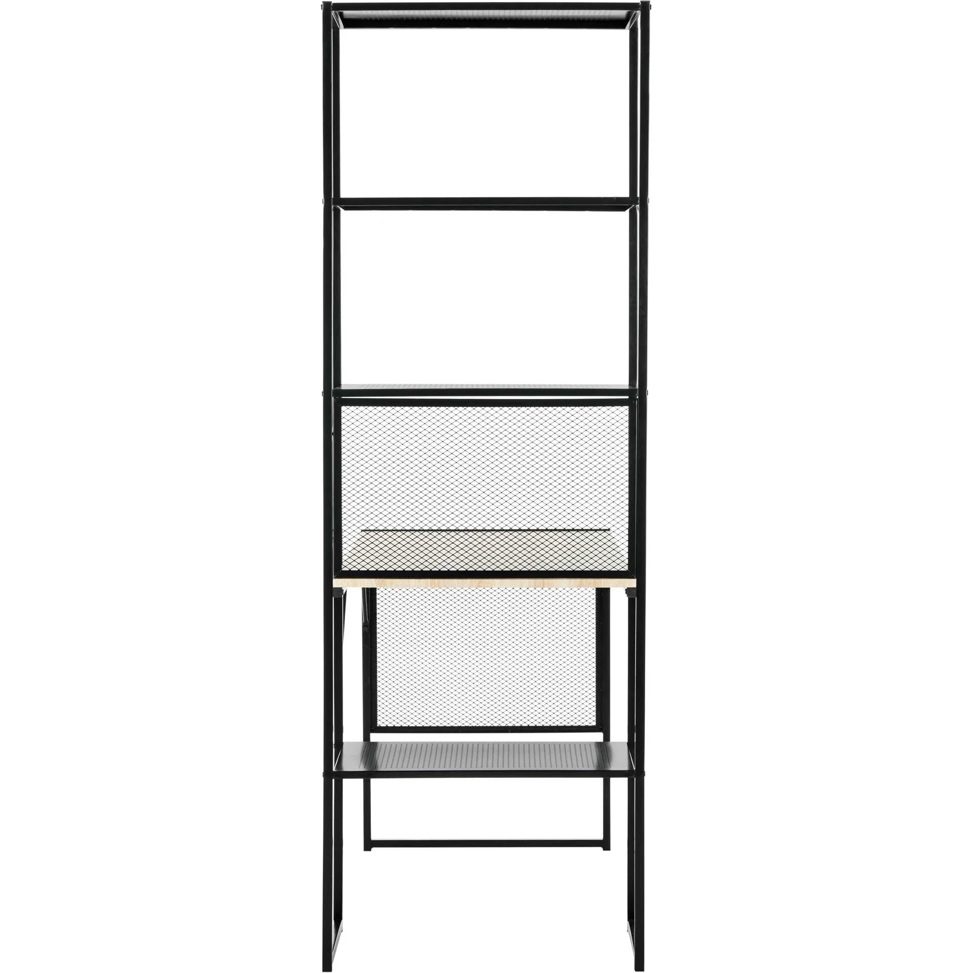 Abdiel Corner Writing Desk With Storage Black - Image 3