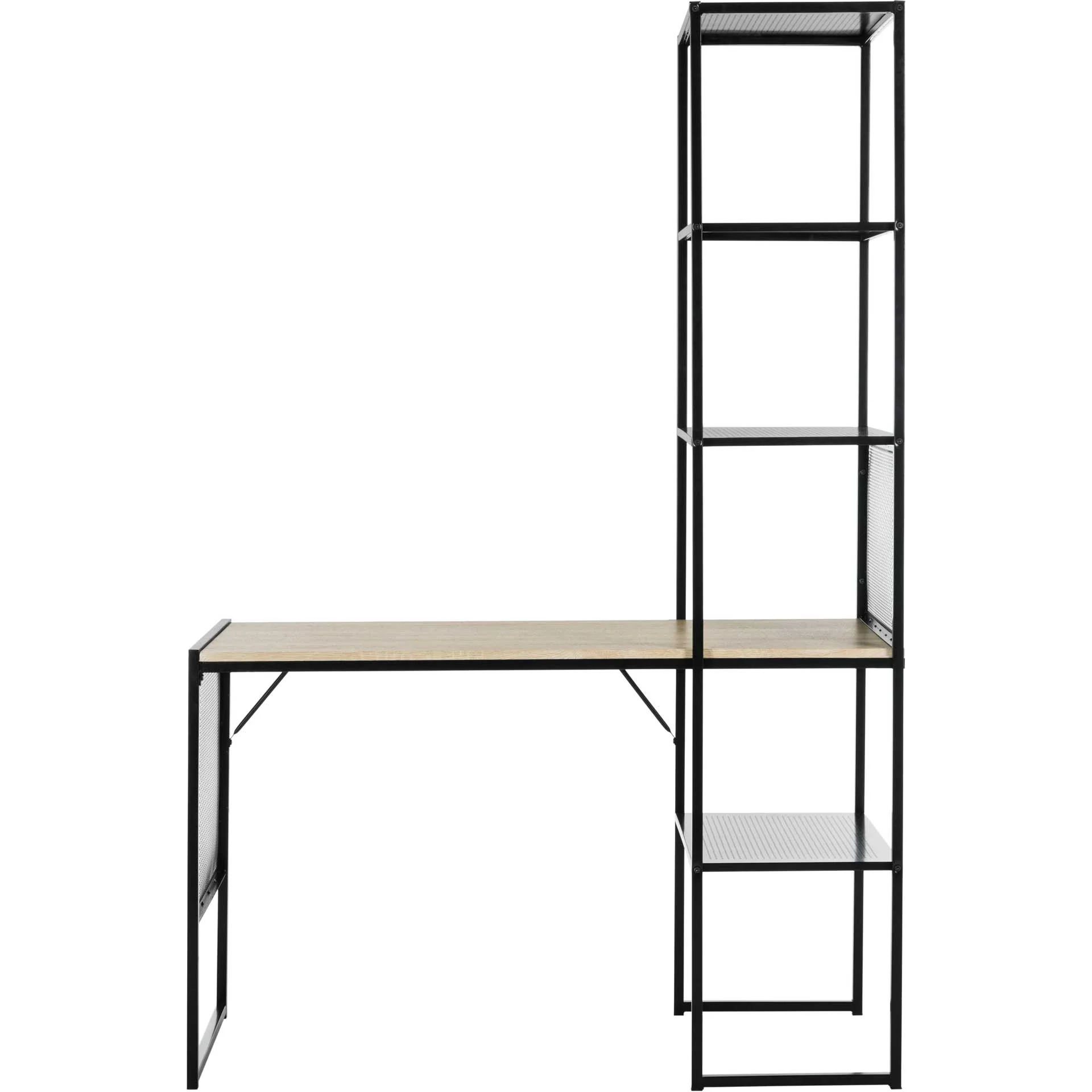 Abdiel Corner Writing Desk With Storage Black - Image 5