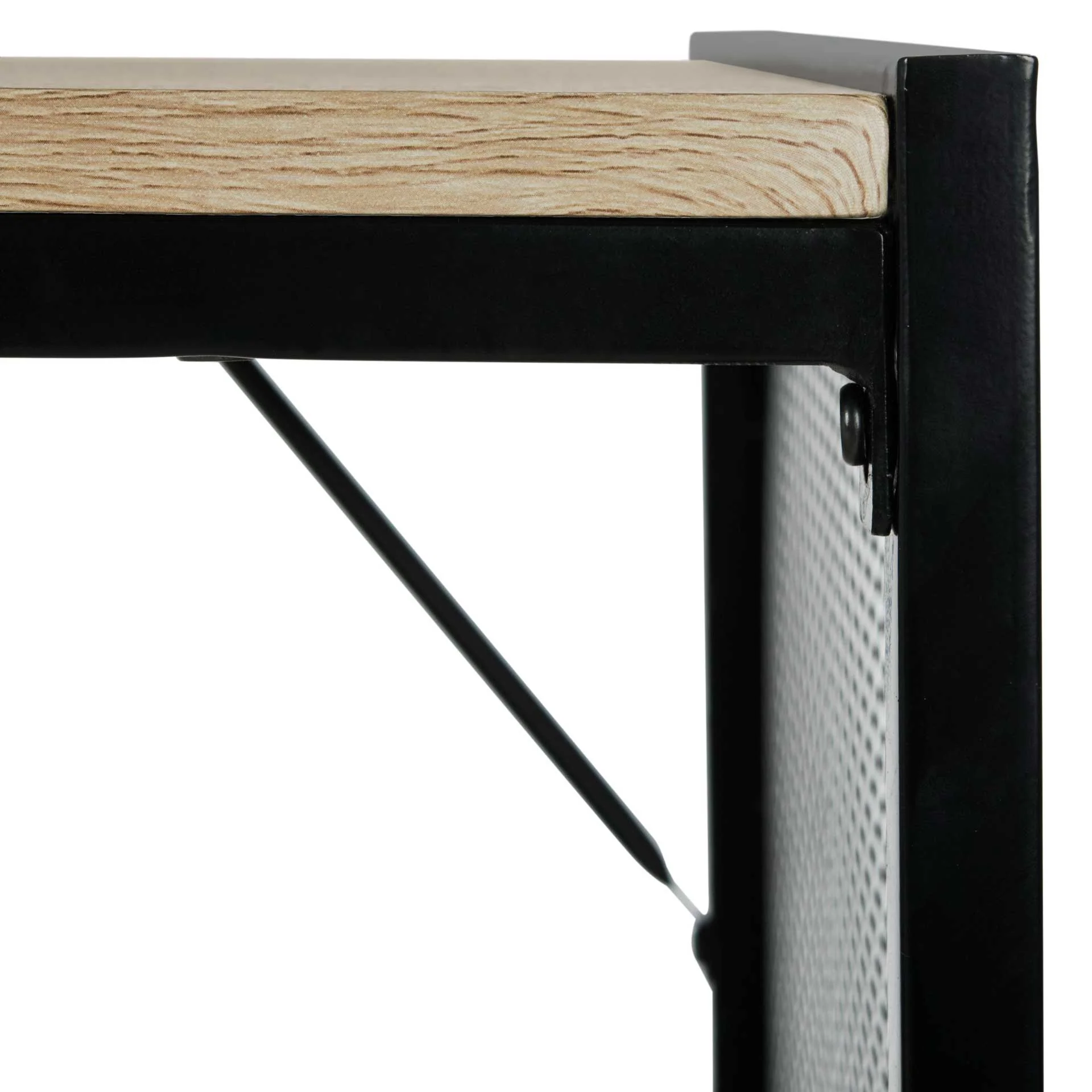 Abdiel Corner Writing Desk With Storage Black - Image 6
