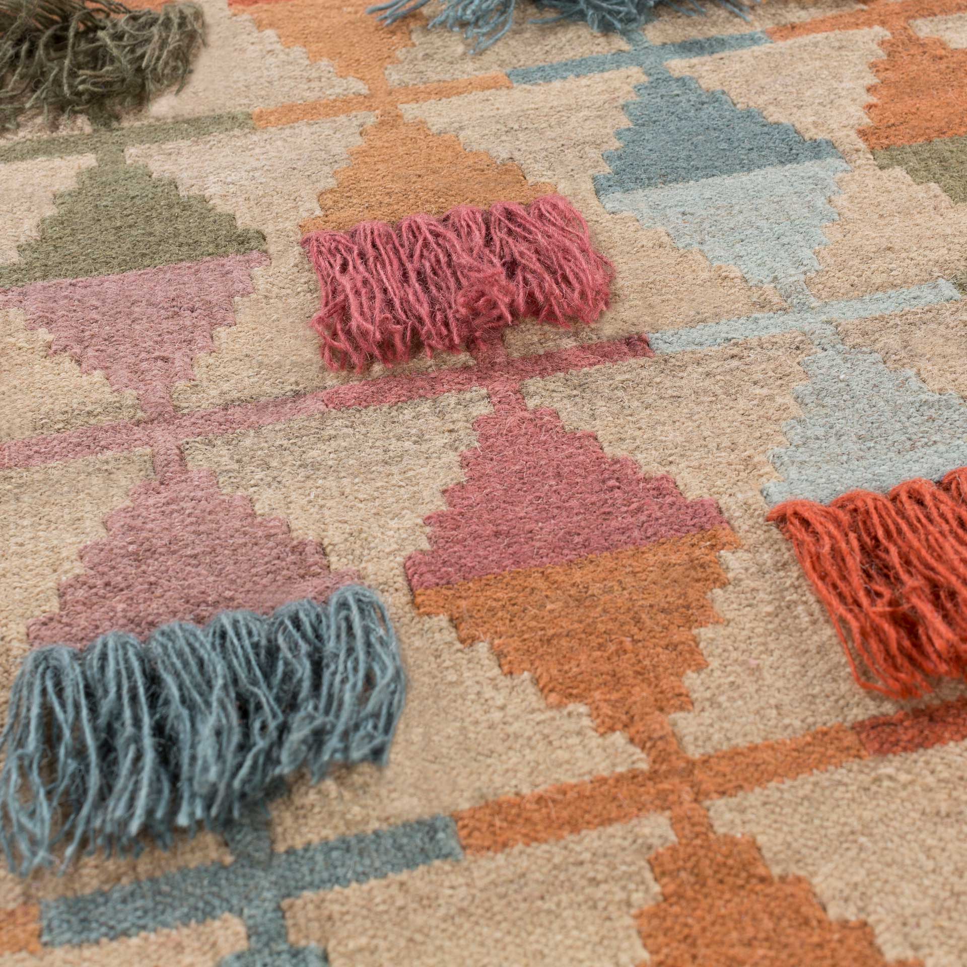 Abel Wall Hanging Khaki/Brick/Rose - Image 2