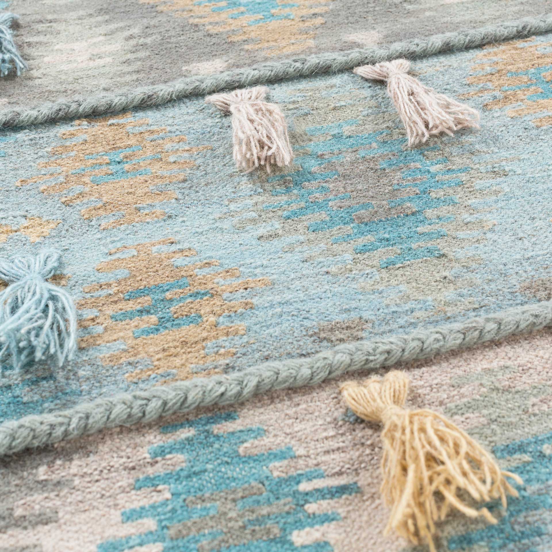 Abel Wall Hanging Medium Gray/Sky Blue/Beige - Image 2