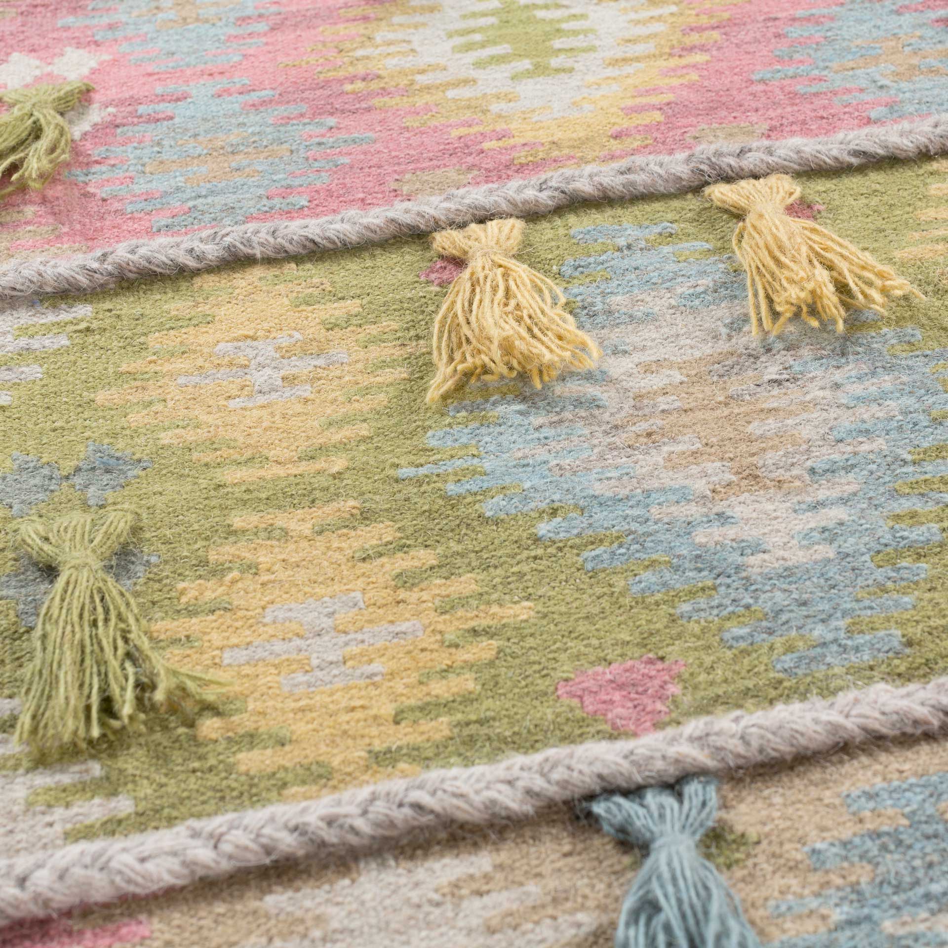 Abel Wall Hanging Rose/Olive/Khaki - Image 2
