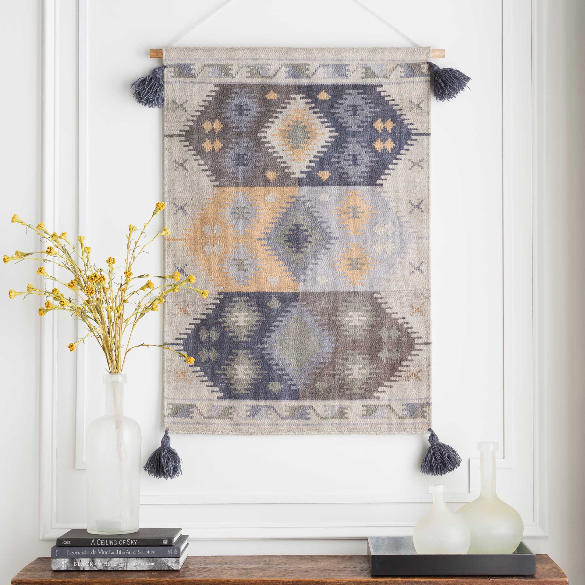 Abel Wall Hanging Wheat/Beige/Navy - Image 3
