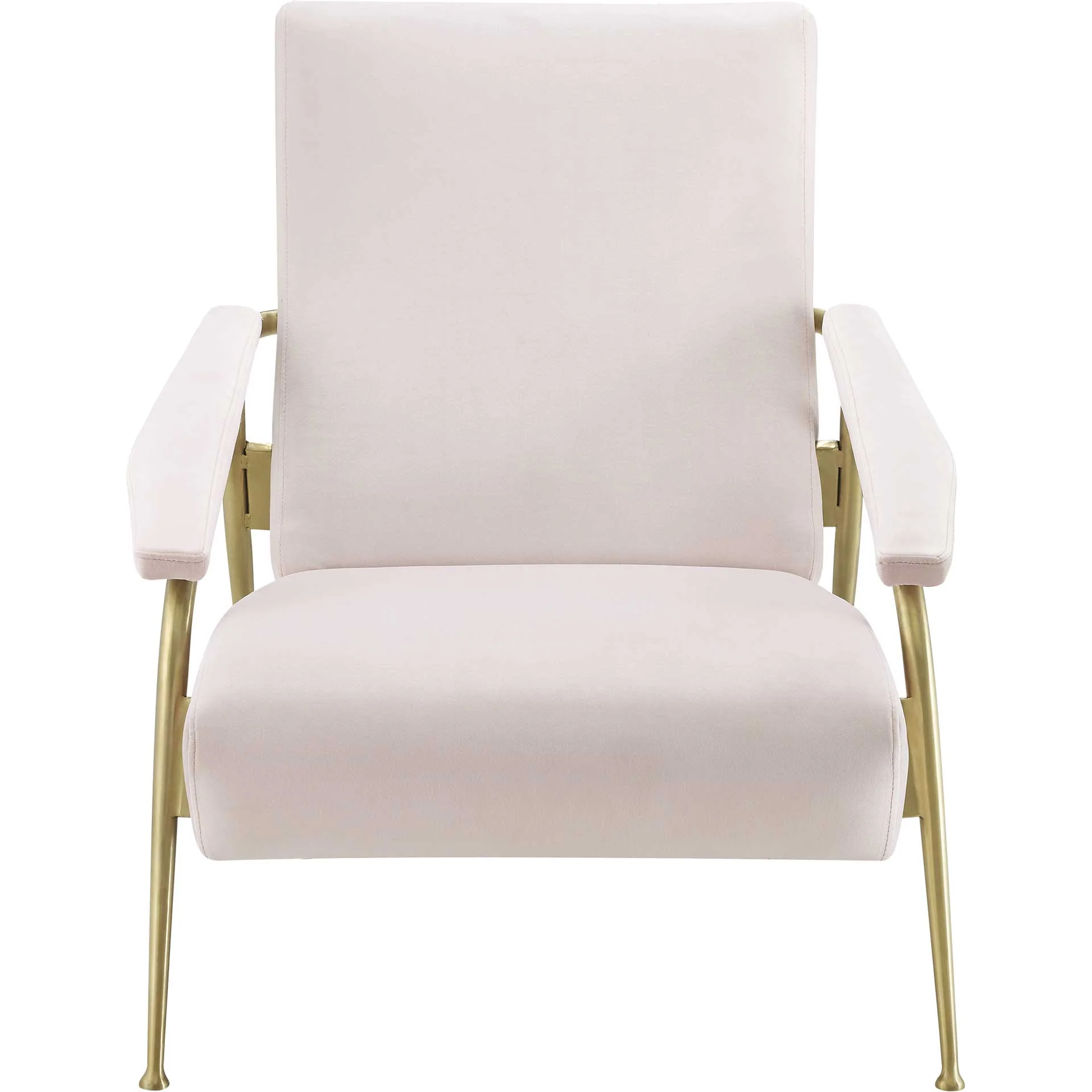 Abella Velvet Chair Blush - Image 2