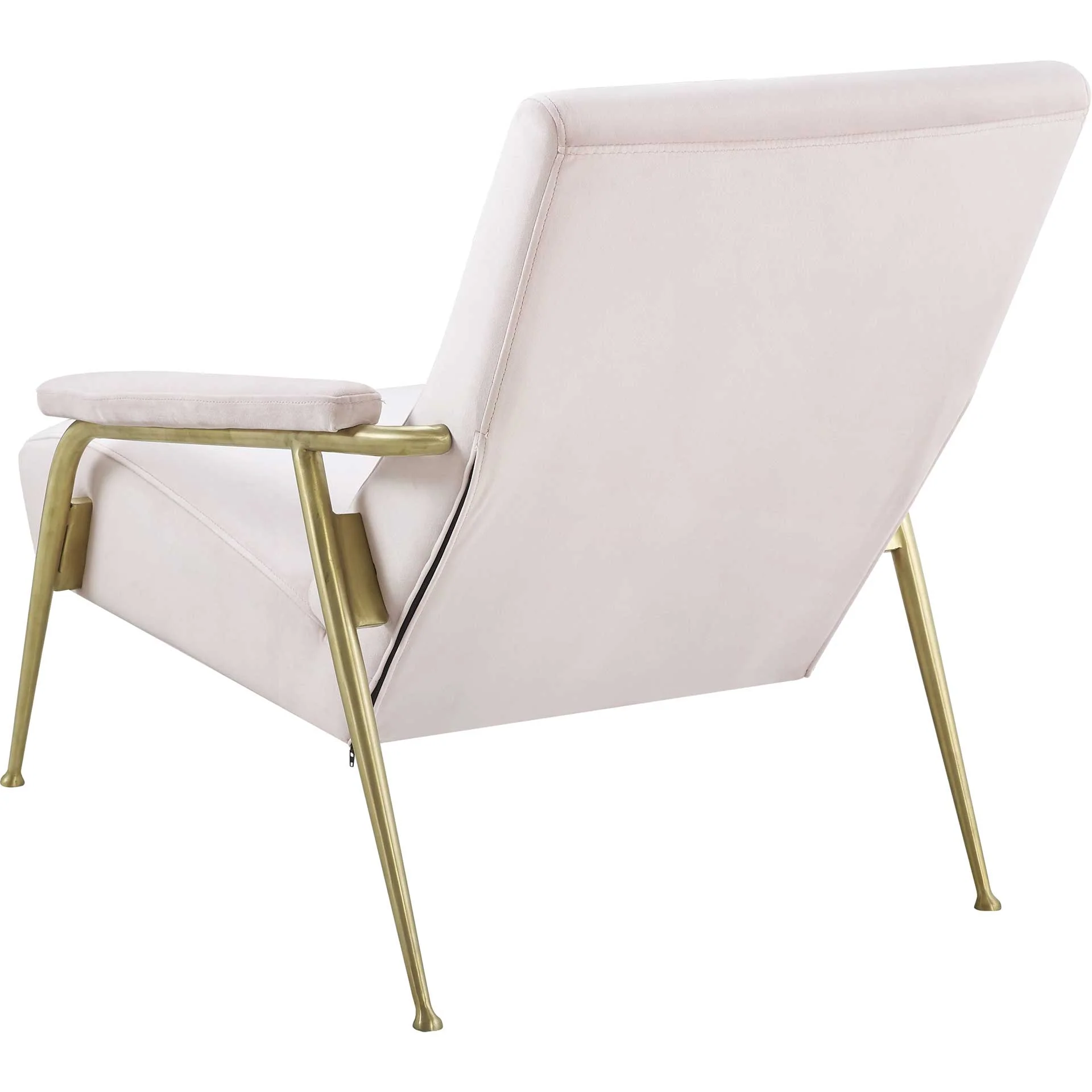 Abella Velvet Chair Blush - Image 3