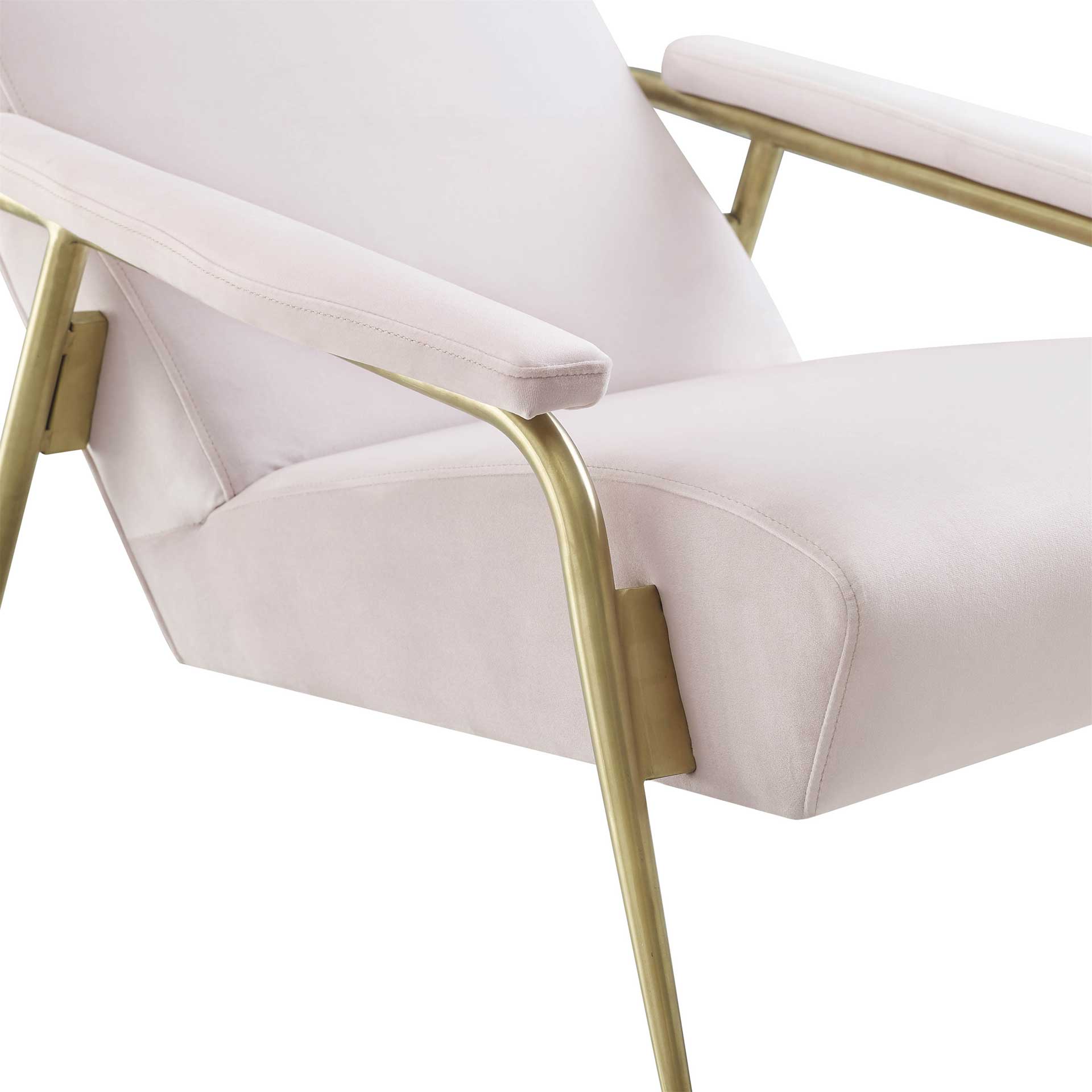 Abella Velvet Chair Blush - Image 4