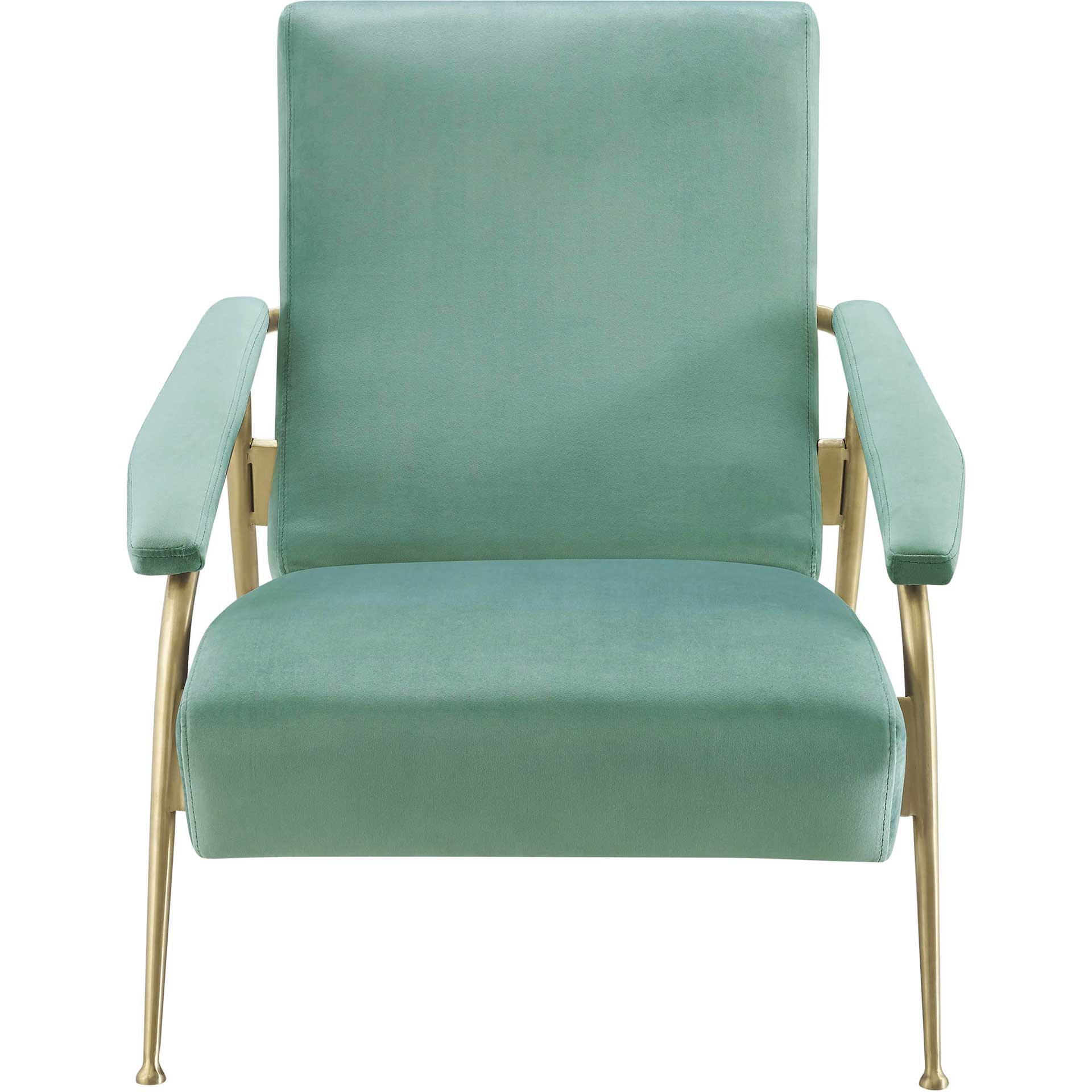 Abella Velvet Chair Mint Green - Image 2