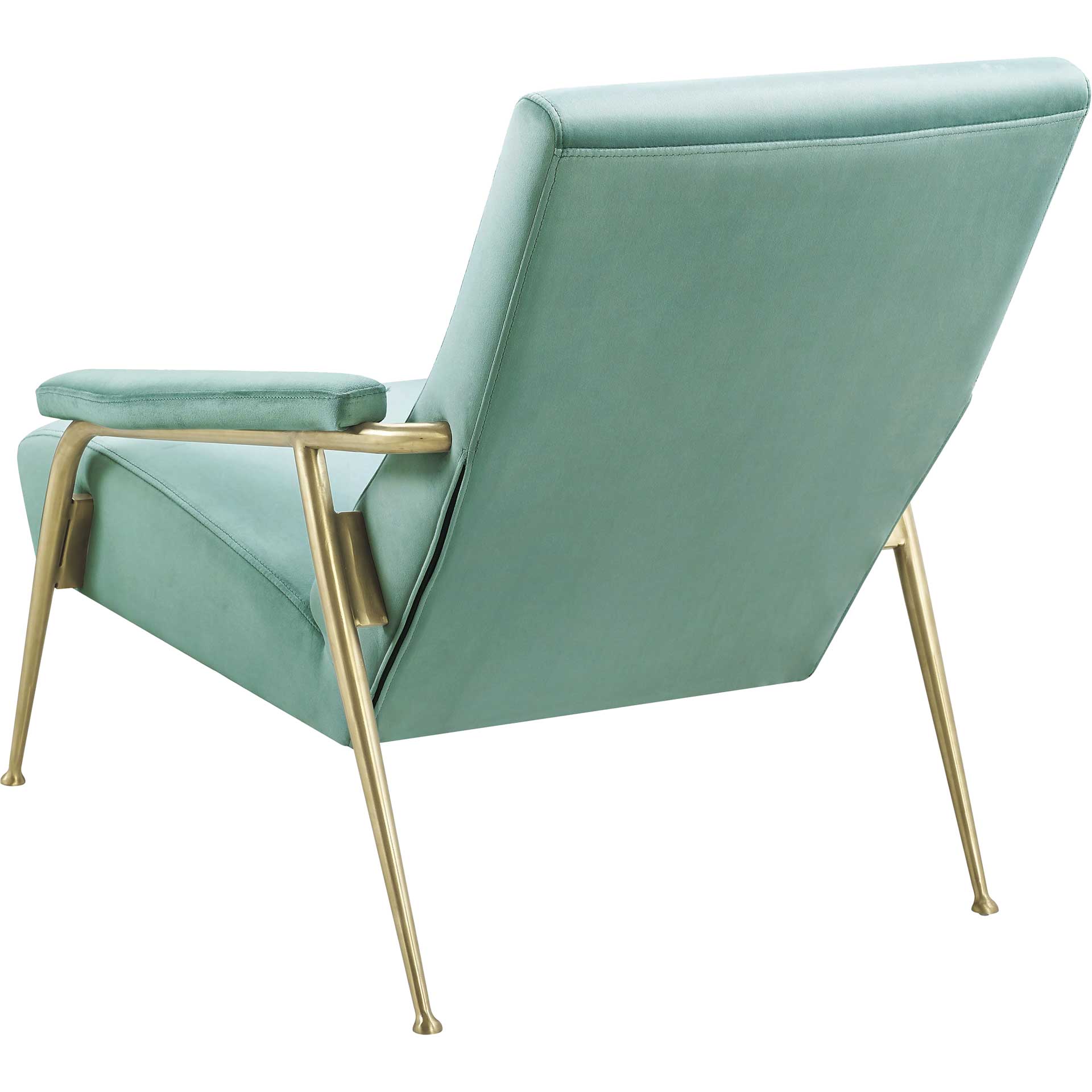 Abella Velvet Chair Mint Green - Image 3