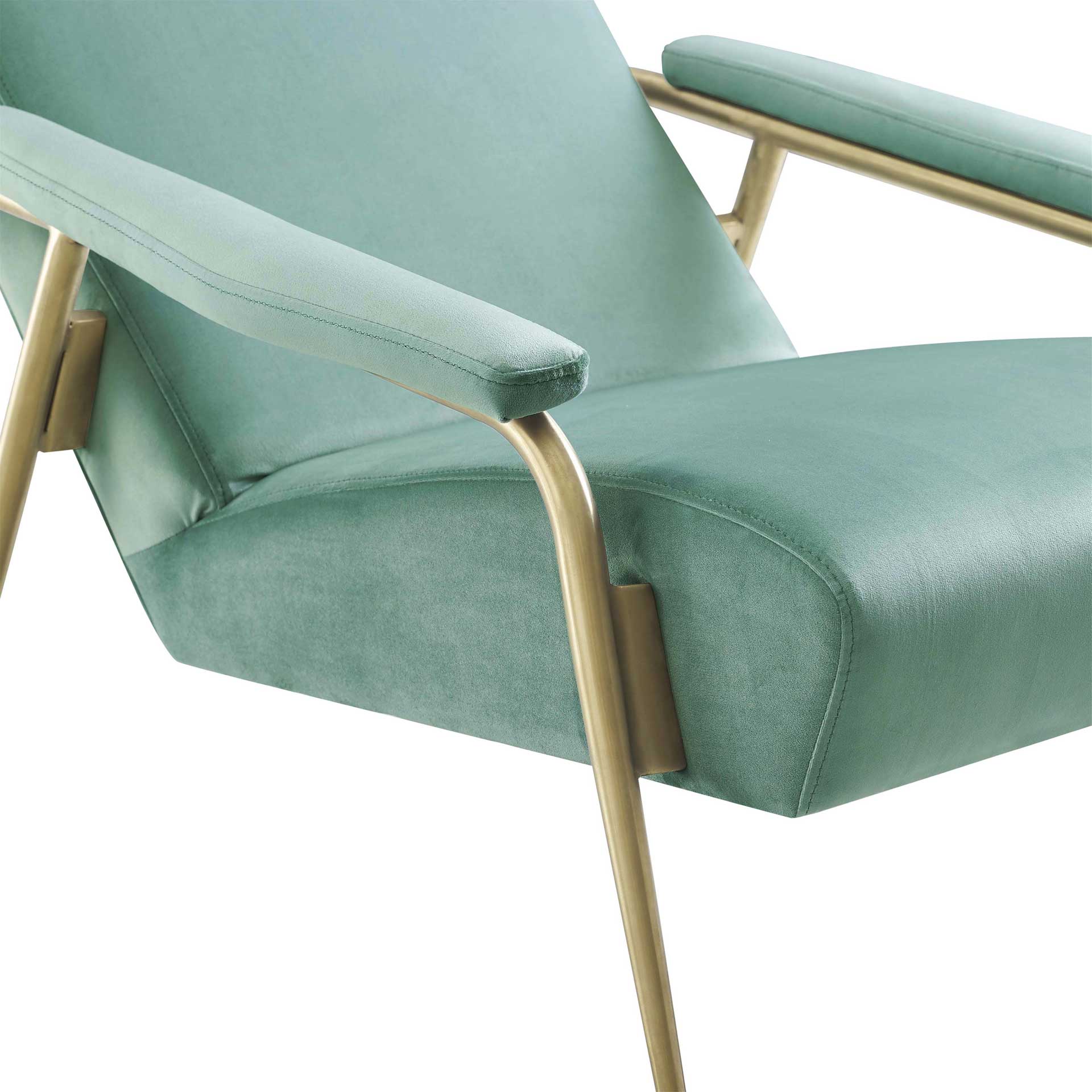 Abella Velvet Chair Mint Green - Image 4
