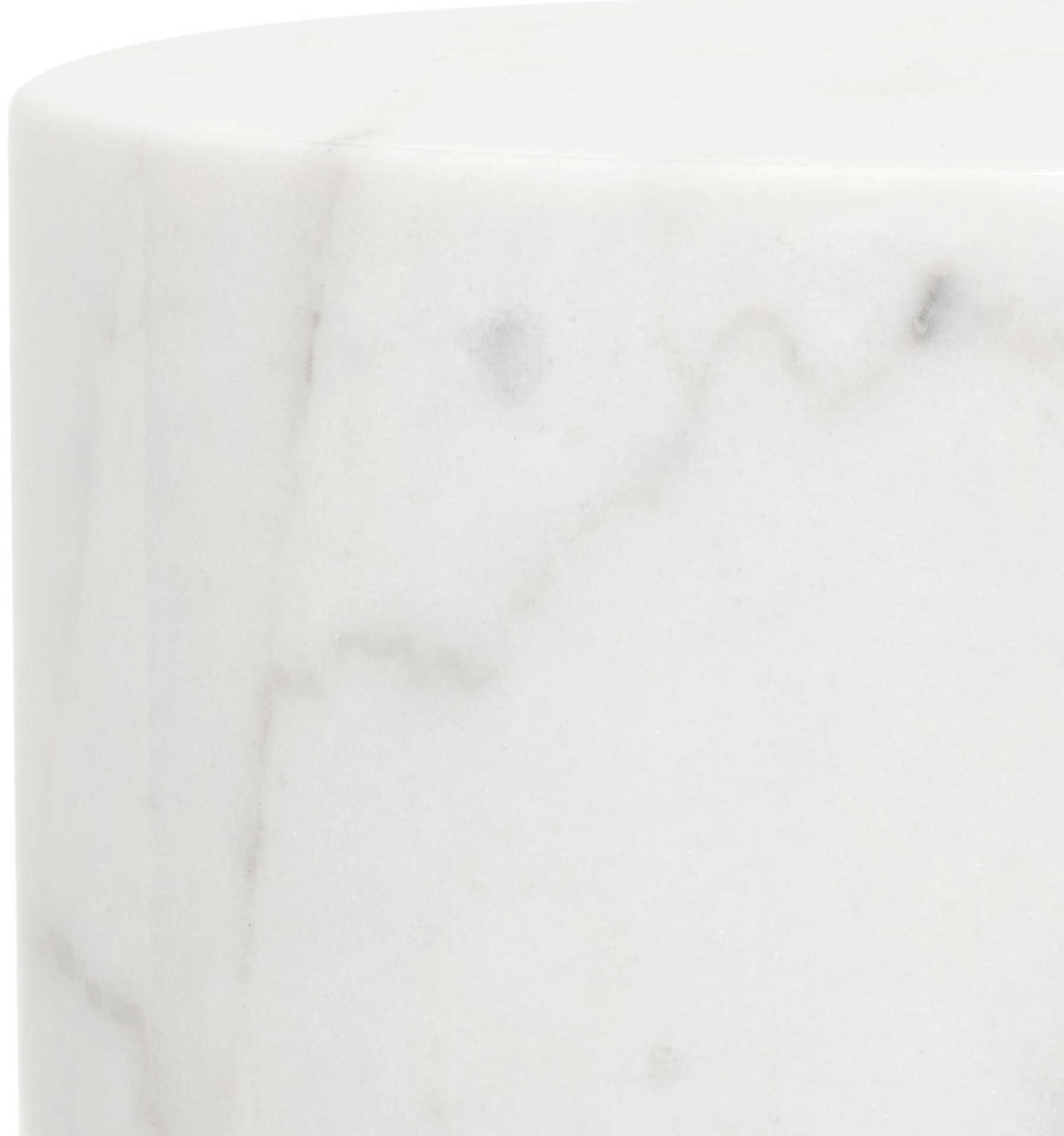Abena Marble Accent Table White - Image 2