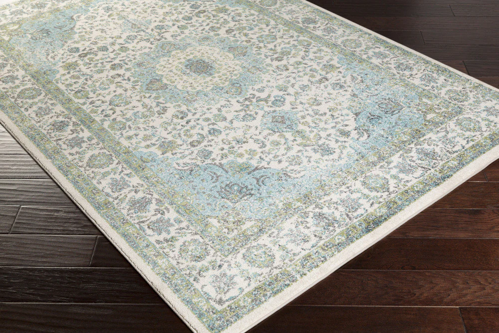 Aberdine Teal/Lime/ Multi Area Rug - Image 3