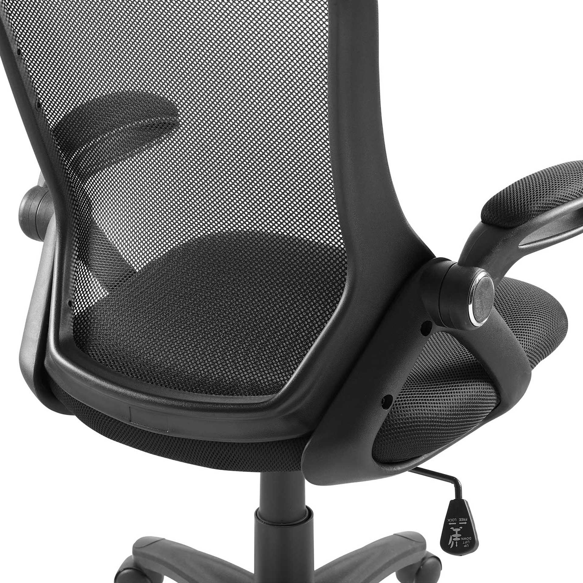 Abram Mesh Office Chair Black - Image 5