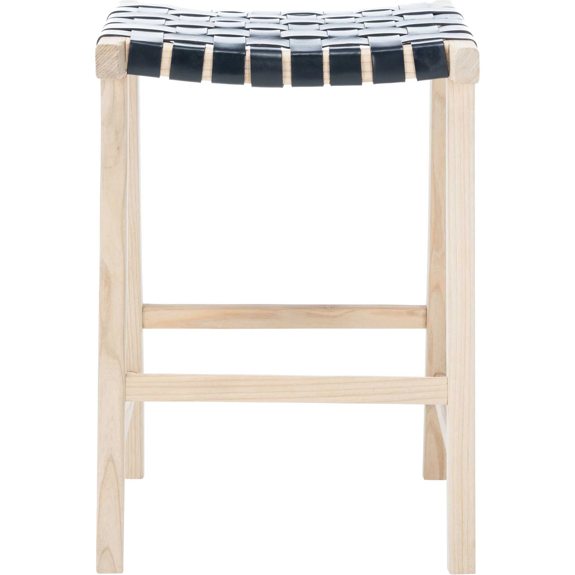 Abril Rectangle Bar Stool Black/Natural - Image 6