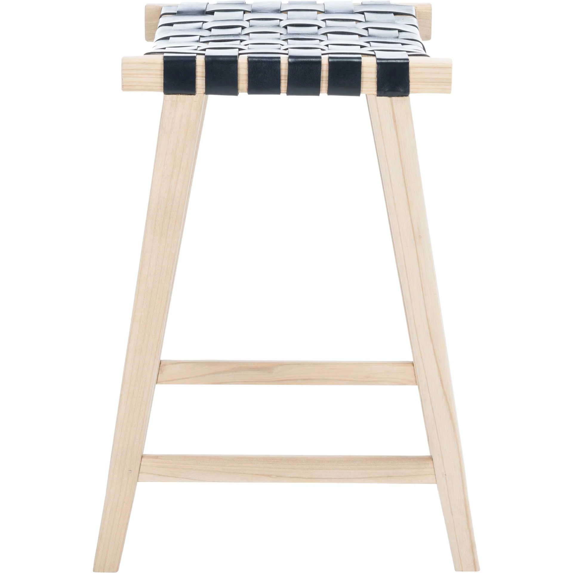 Abril Rectangle Bar Stool Black/Natural - Image 7