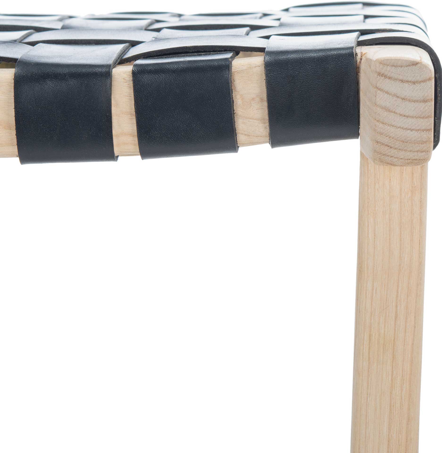 Abril Rectangle Bar Stool Black/Natural - Image 8