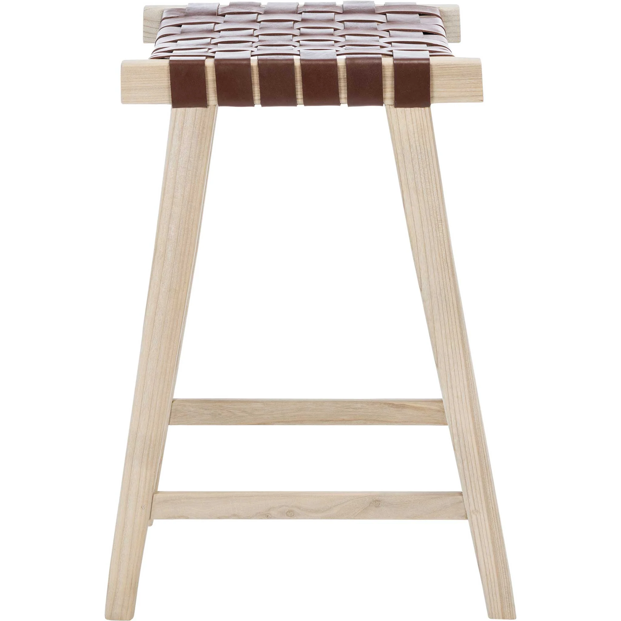 Abril Rectangle Bar Stool Cognac/Natural - Image 11