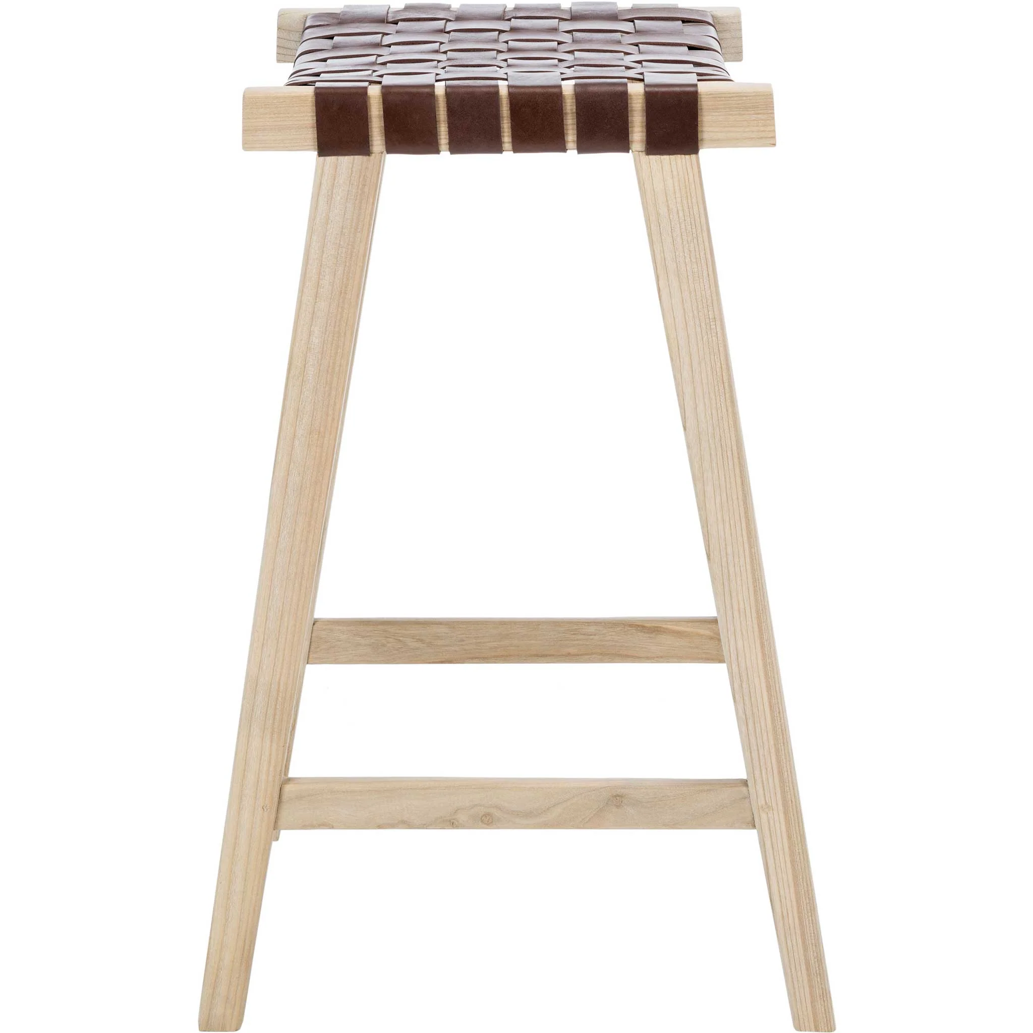 Abril Rectangle Bar Stool Cognac/Natural - Image 3