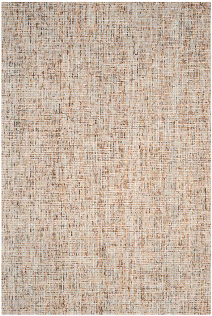 Abstract Beige/Rust Area Rug - Image 2