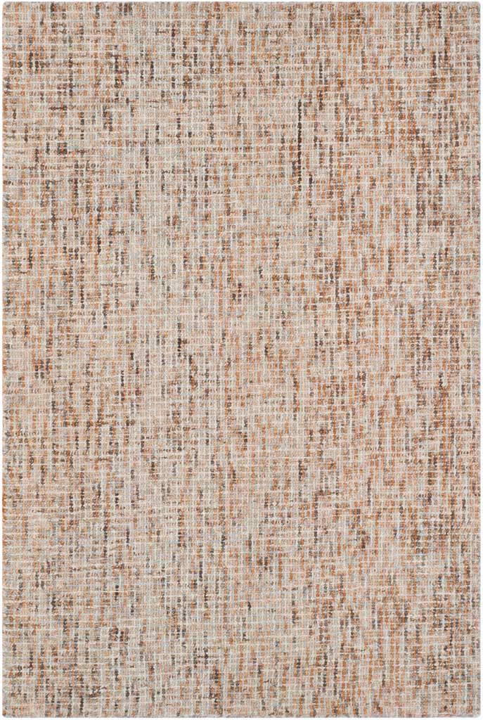 Abstract Beige/Rust Area Rug - Image 3