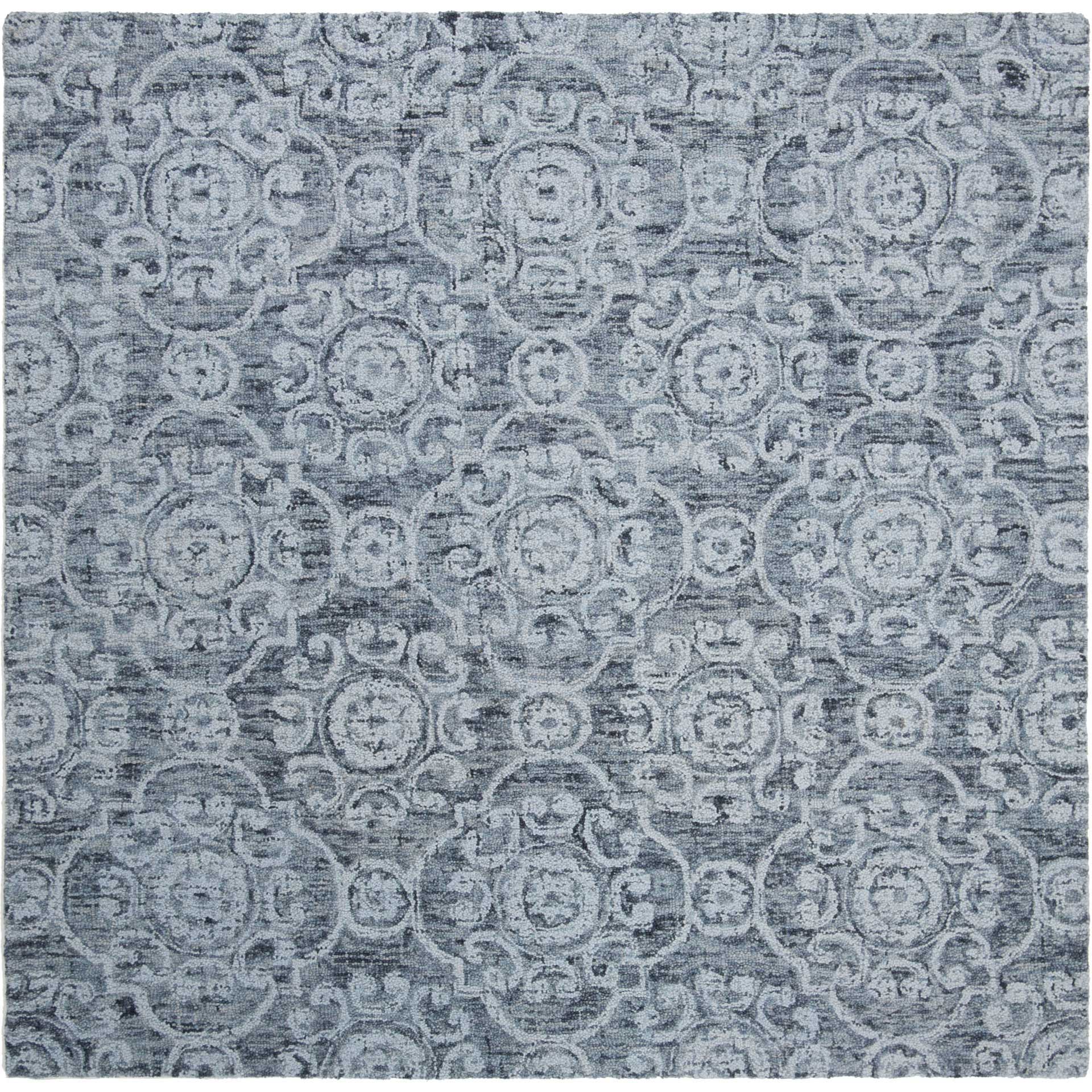 Abstract Blue Area Rug - Image 3
