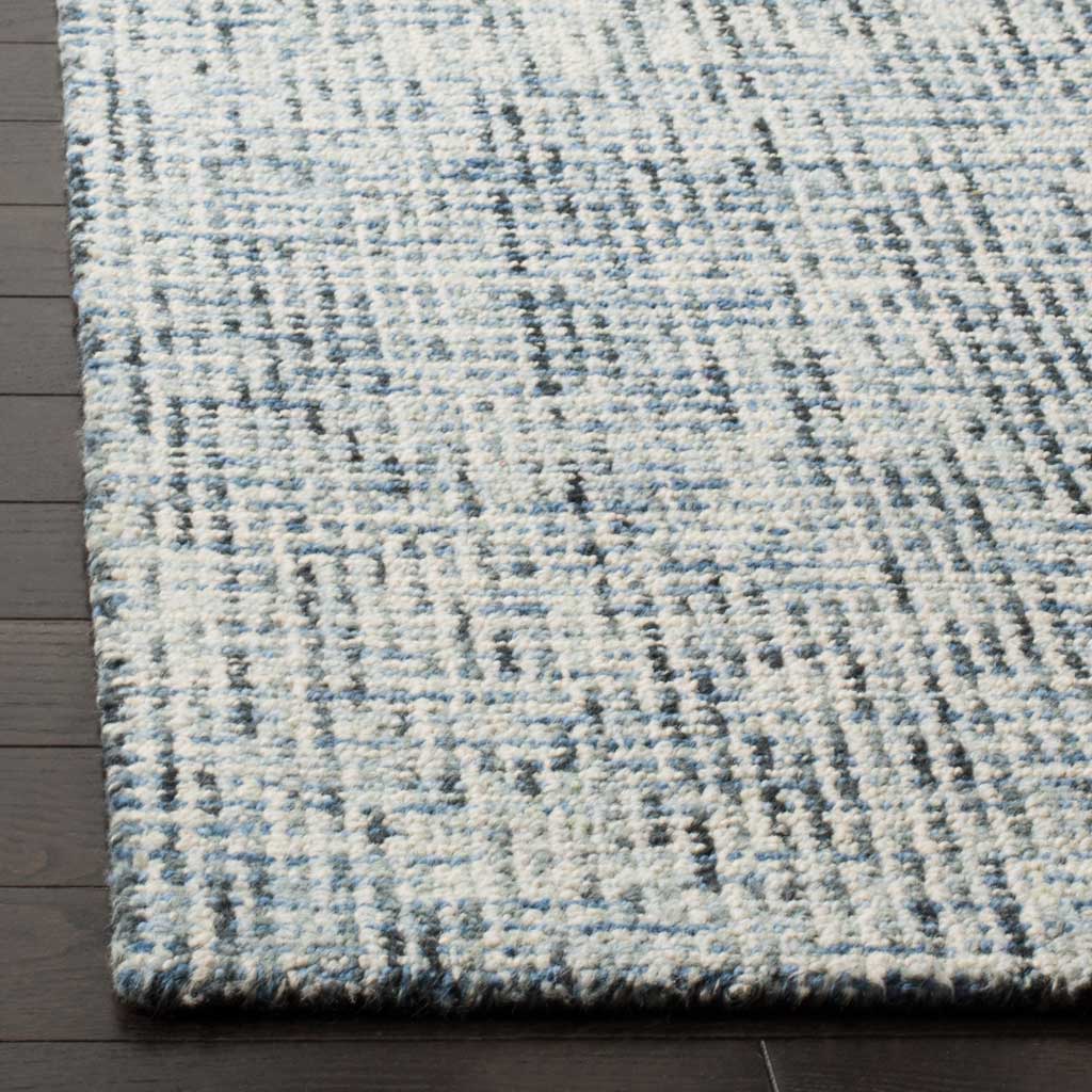 Abstract Blue/Charcoal Area Rug - Image 4
