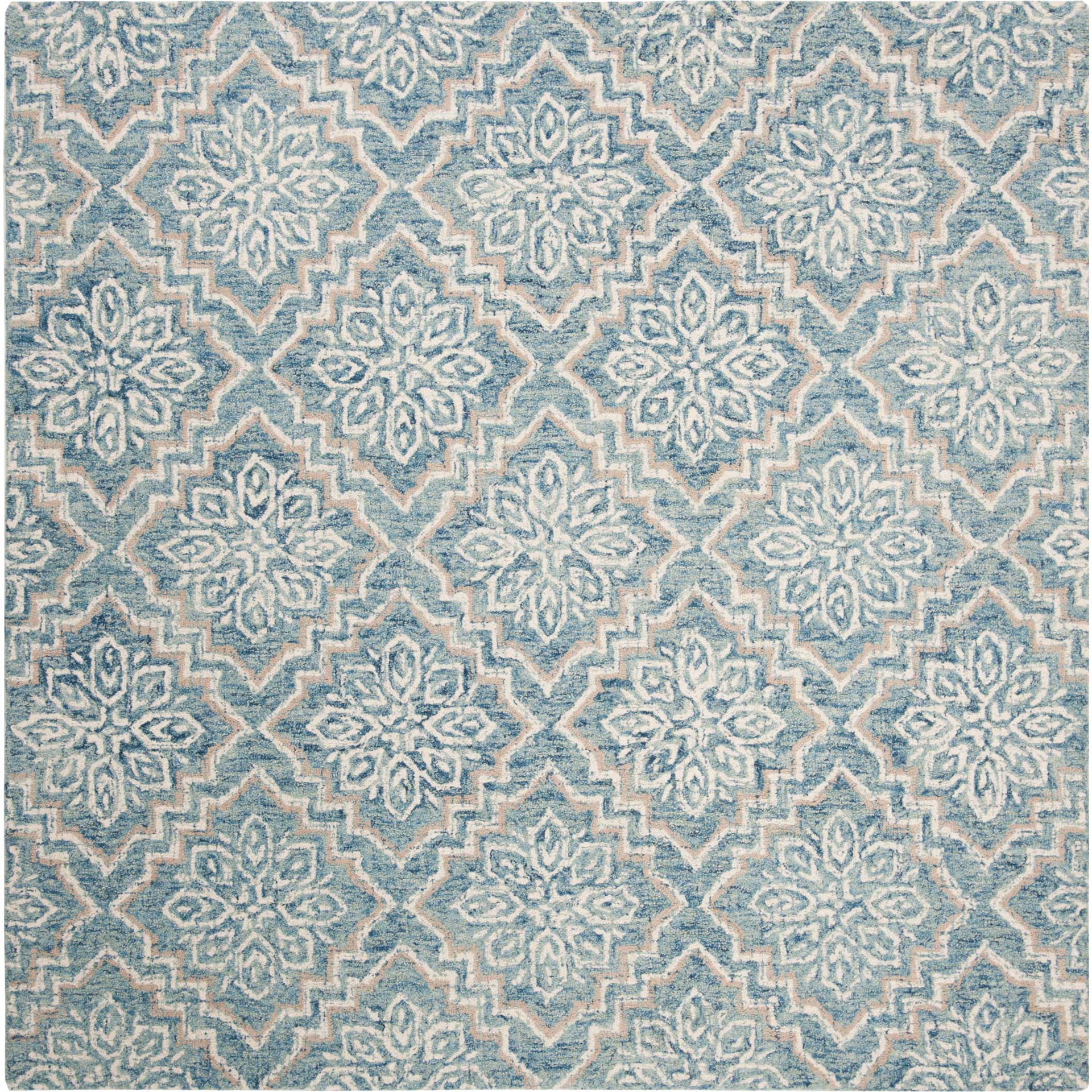 Abstract Blue/Gray Area Rug - Image 3