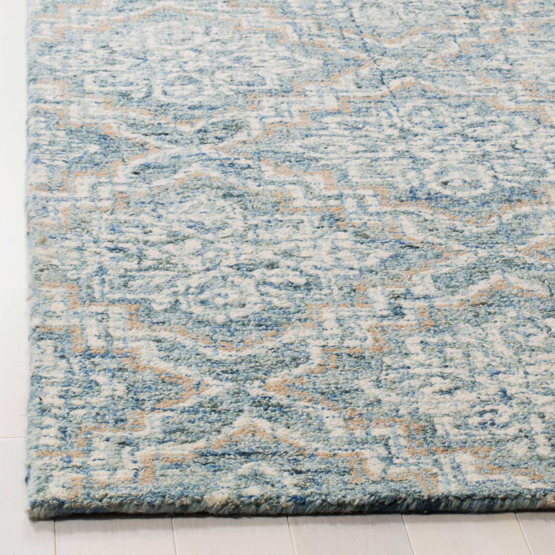 Abstract Blue/Gray Area Rug - Image 5