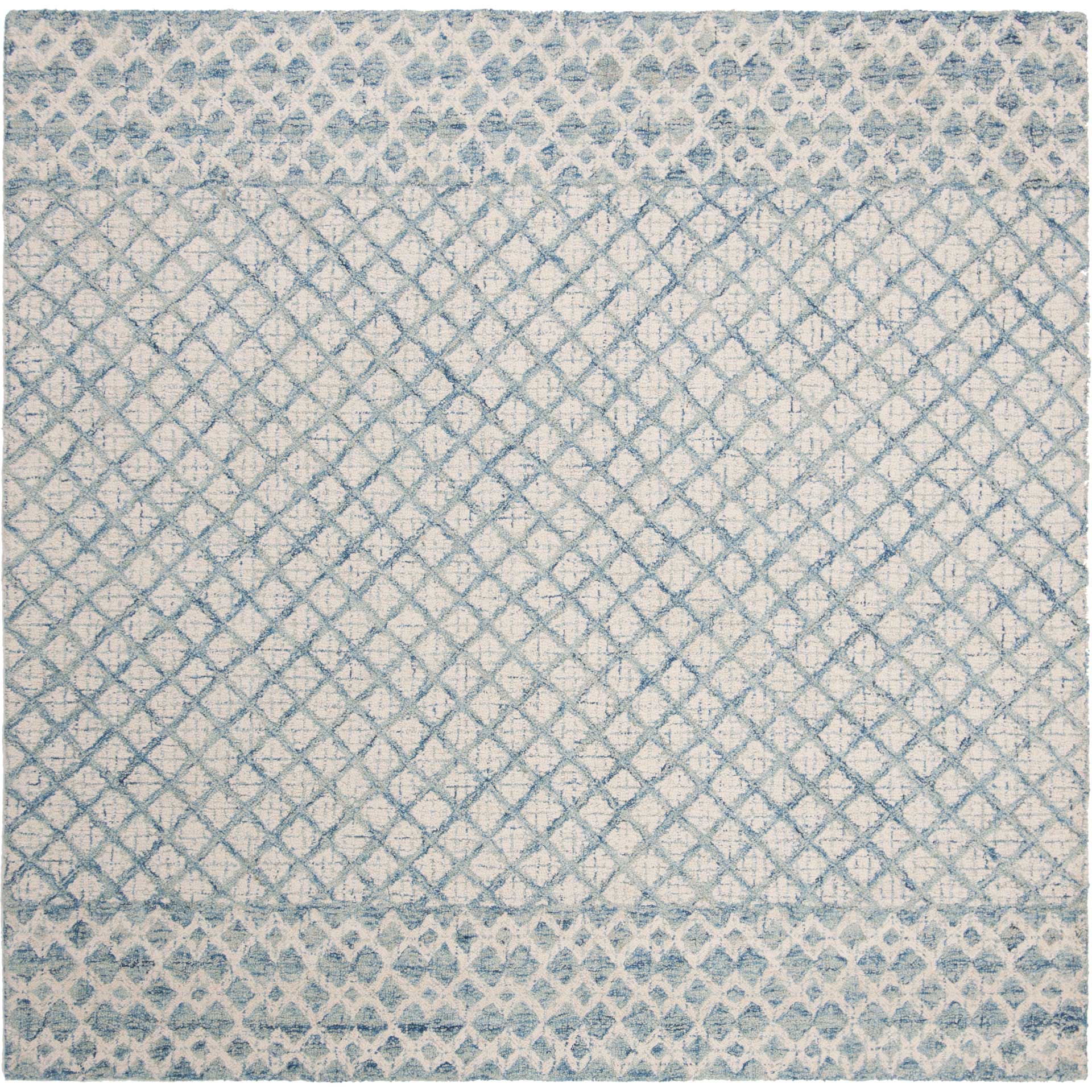 Abstract Blue/Ivory Area Rug - Image 2