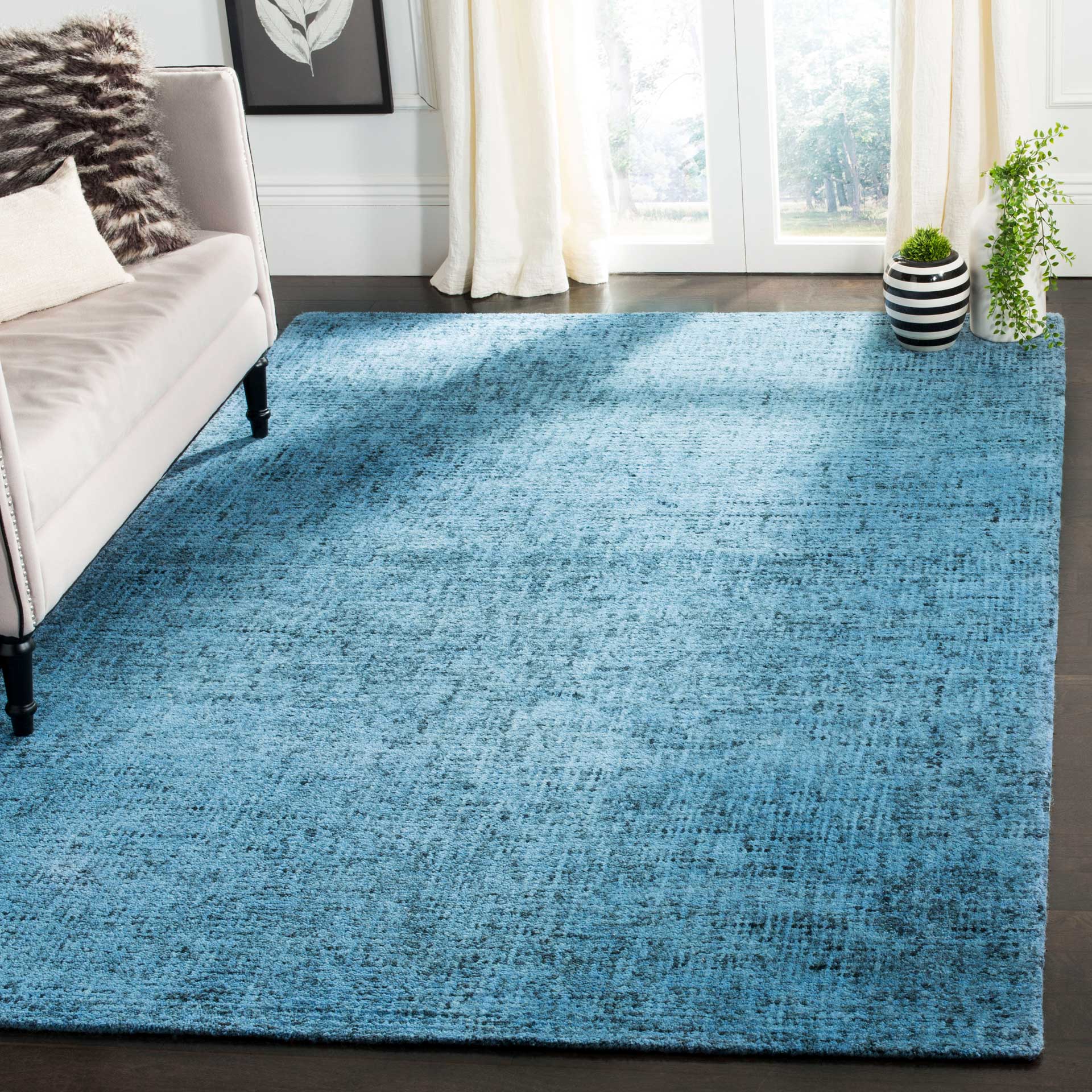 Abstract Blue/Multi Area Rug - Image 5