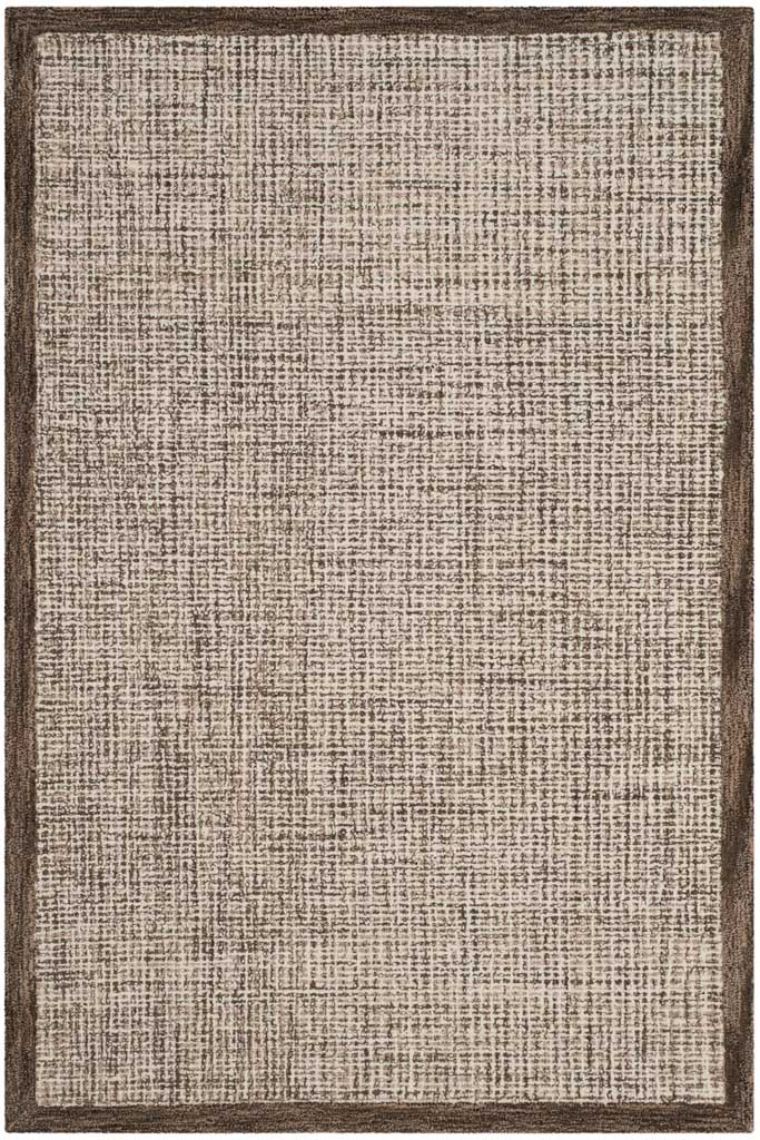 Abstract Brown/Ivory Area Rug - Image 3