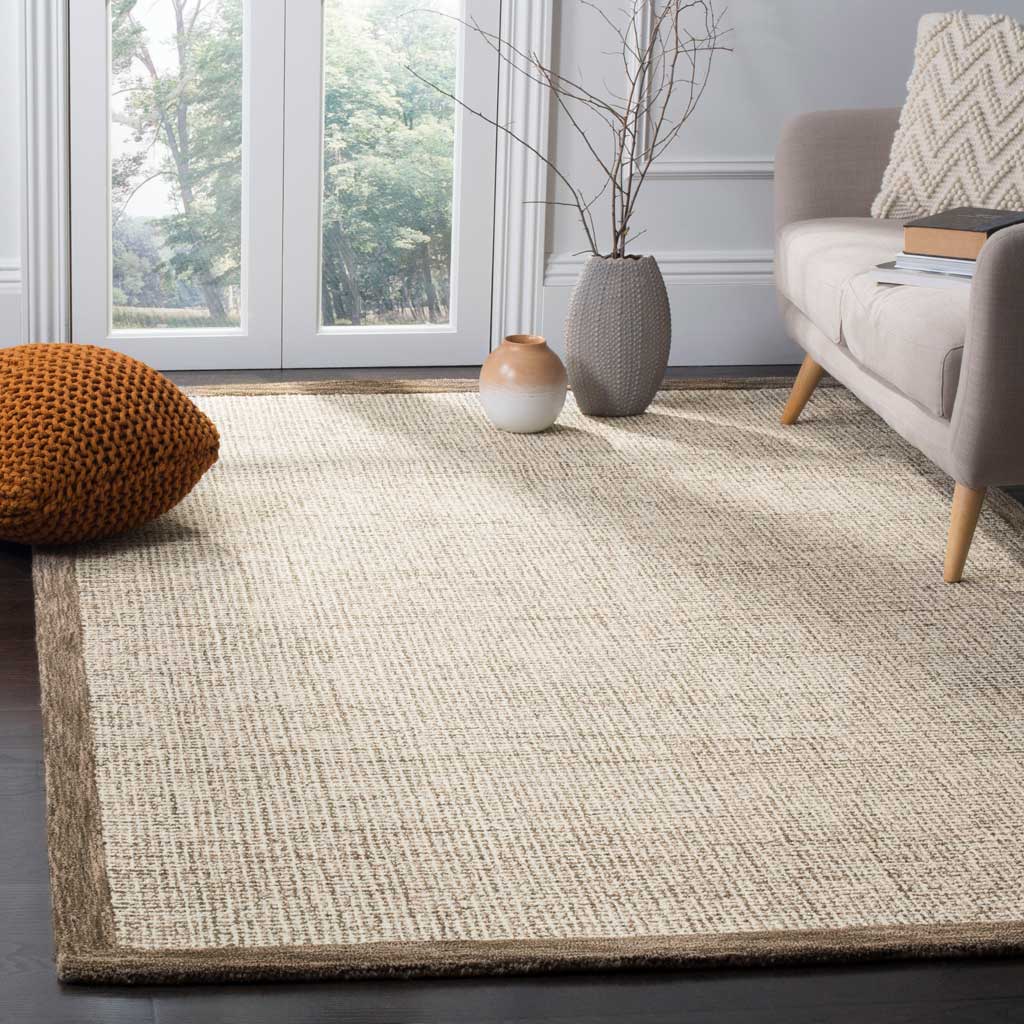 Abstract Brown/Ivory Area Rug - Image 6