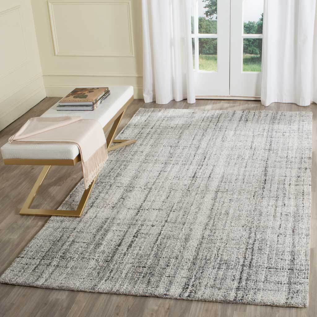 Abstract Gray/Black Area Rug - Image 6