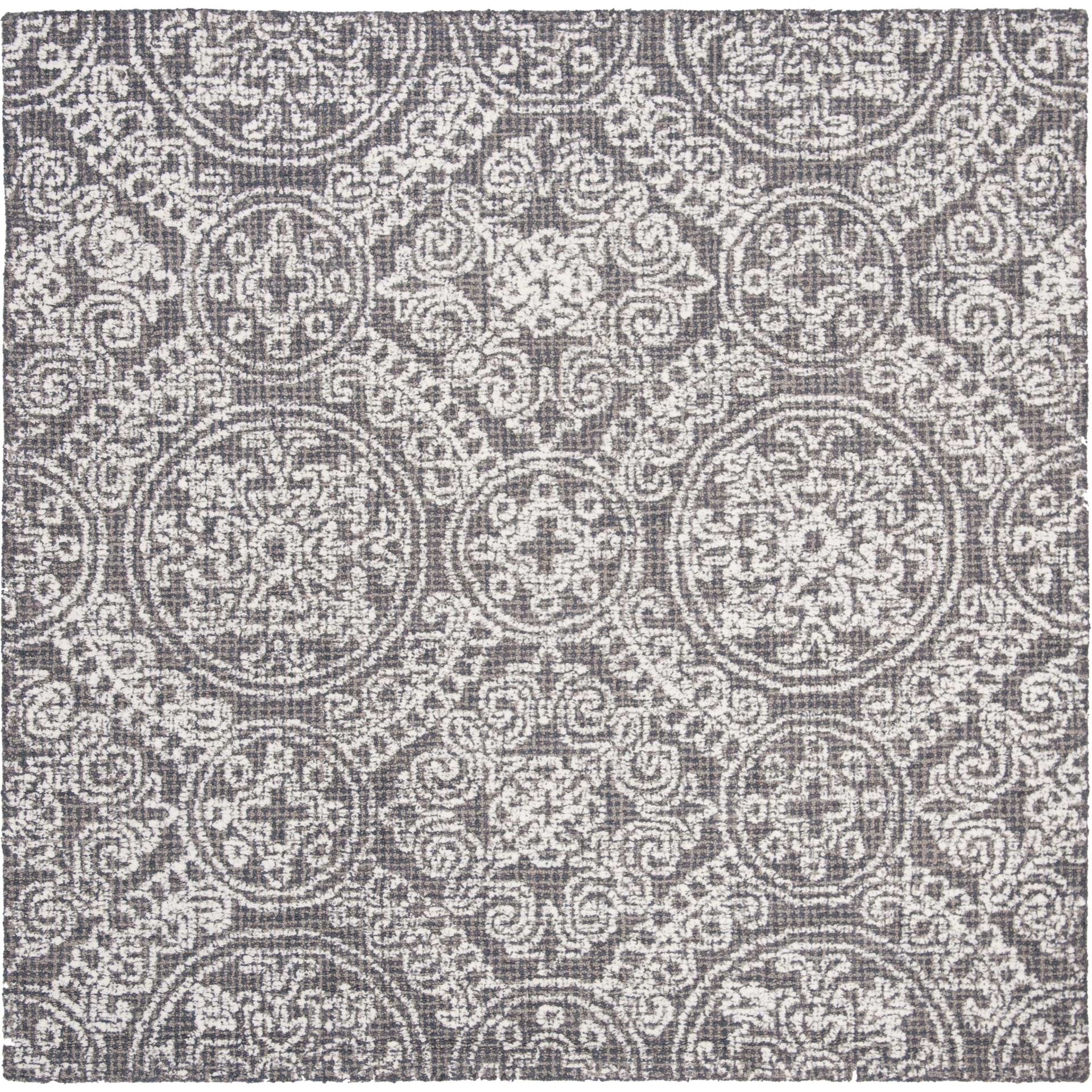 Abstract Gray/Ivory Area Rug - Image 3