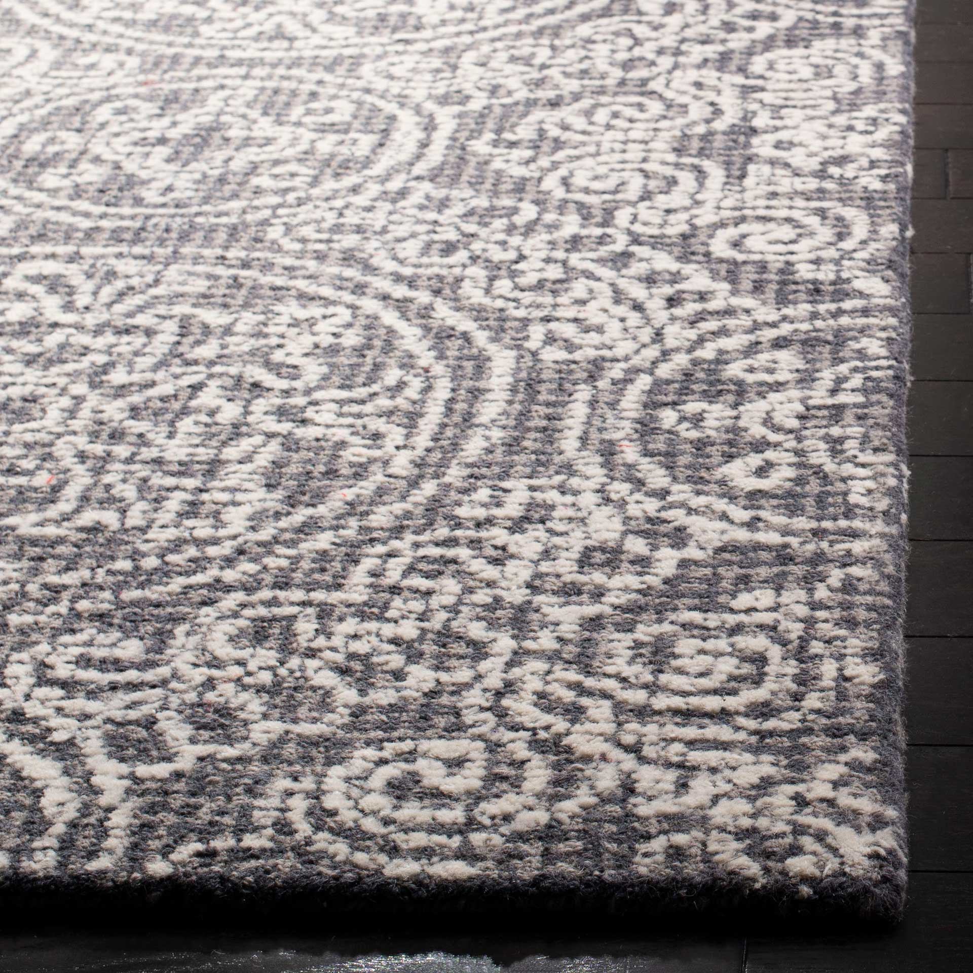 Abstract Gray/Ivory Area Rug - Image 5