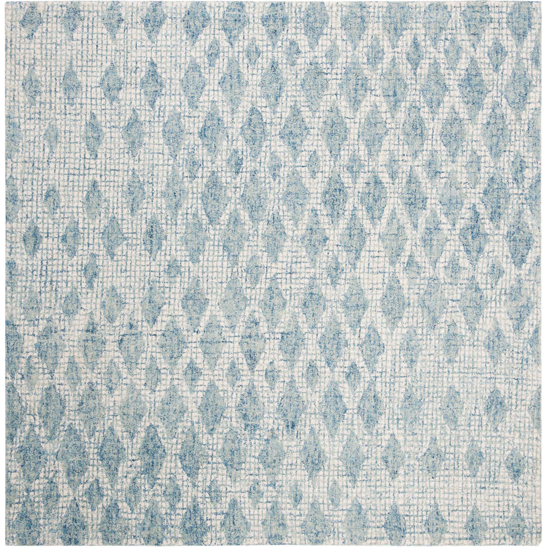 Abstract Ivory/Blue Area Rug - Image 2