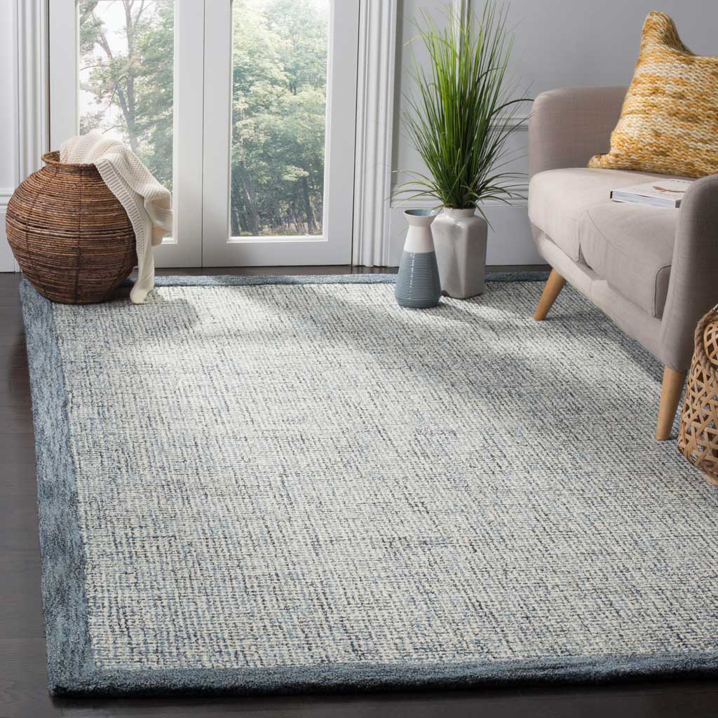 Abstract Navy/Ivory Area Rug - Image 6