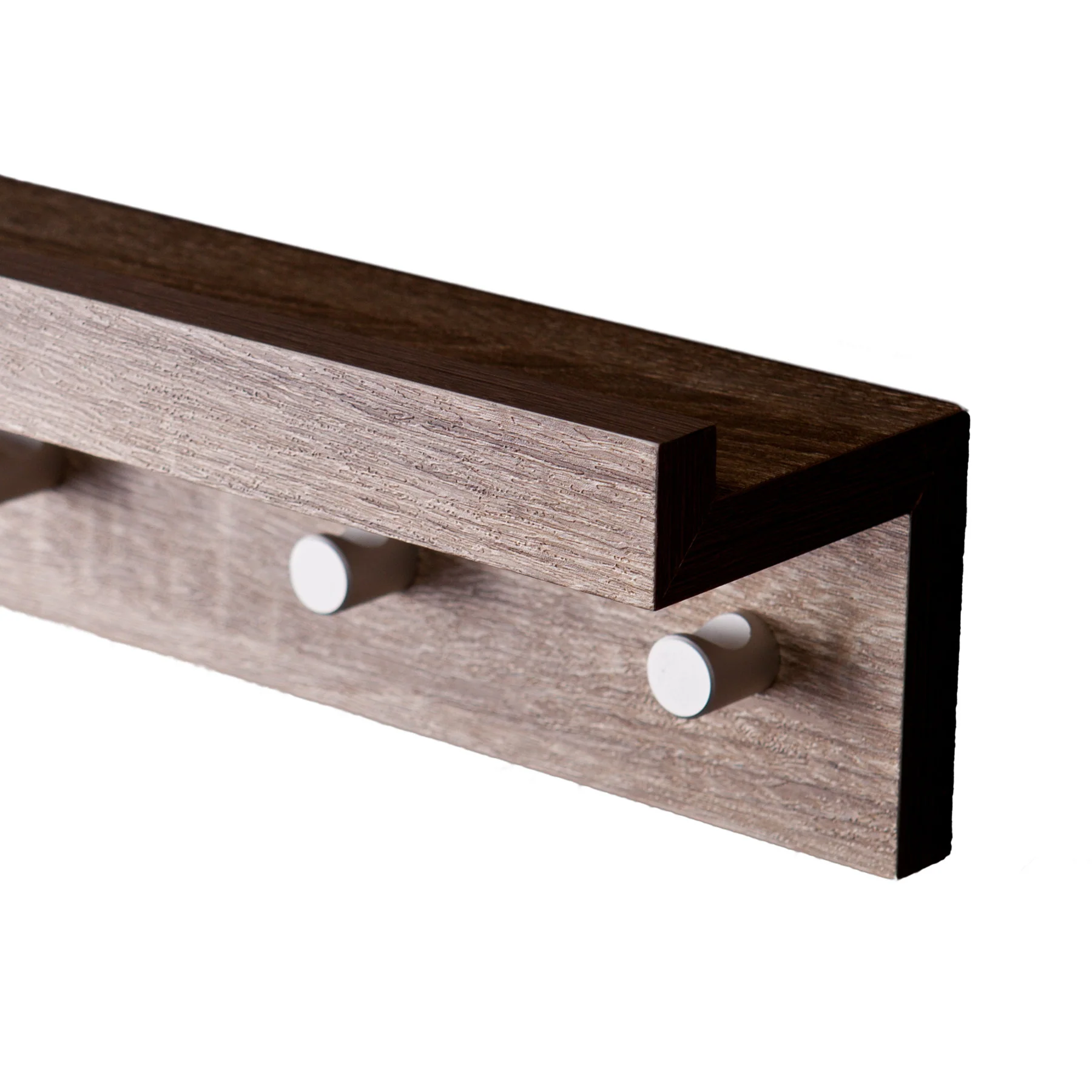 Ace Hanger Wall Shelf Dark Oak - Image 2