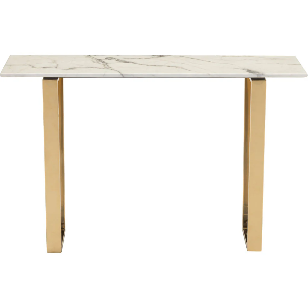 Acel Console Table Stone & Gold - Image 3
