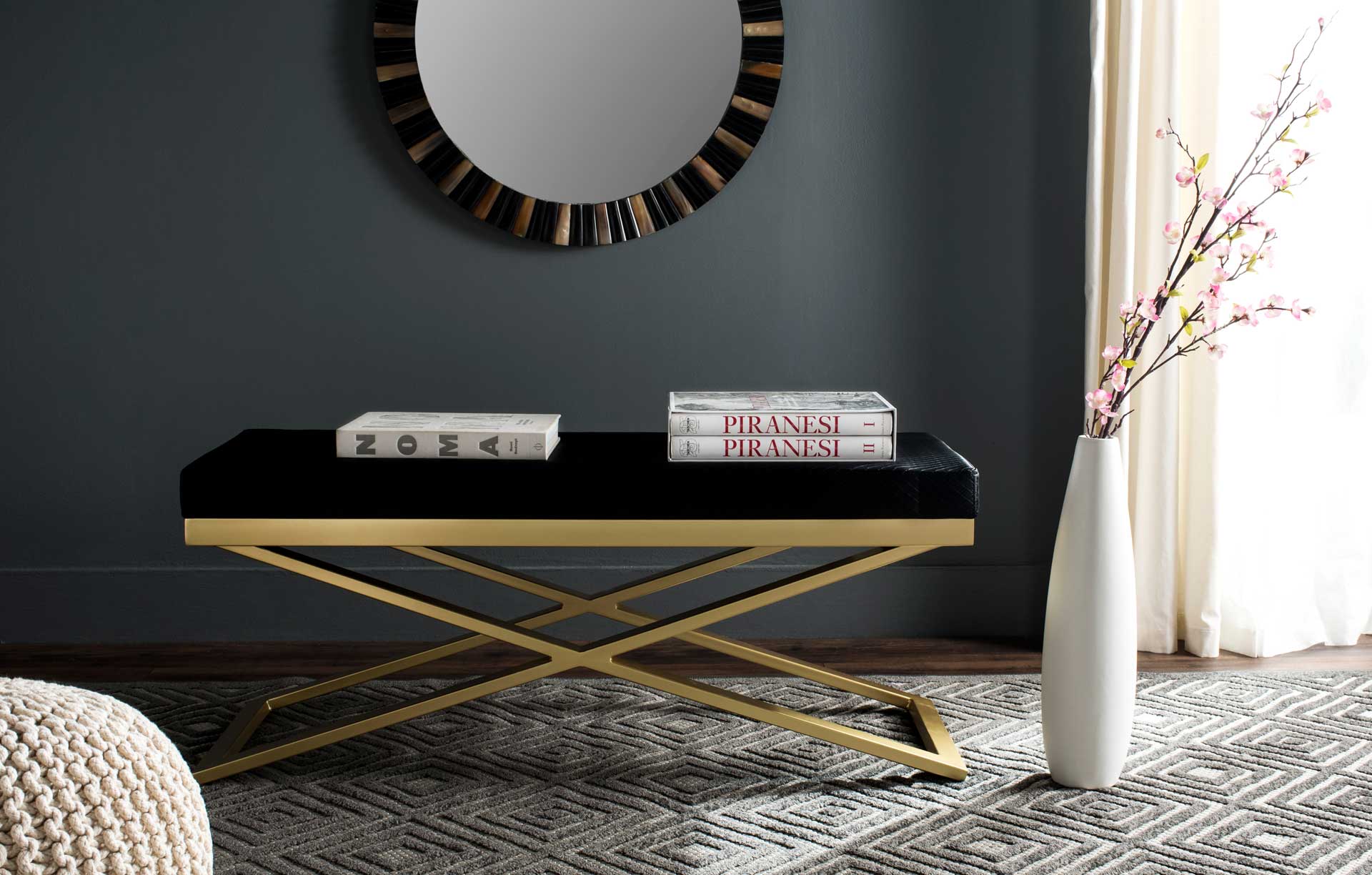 Achilles Bench Black/Gold - Image 4