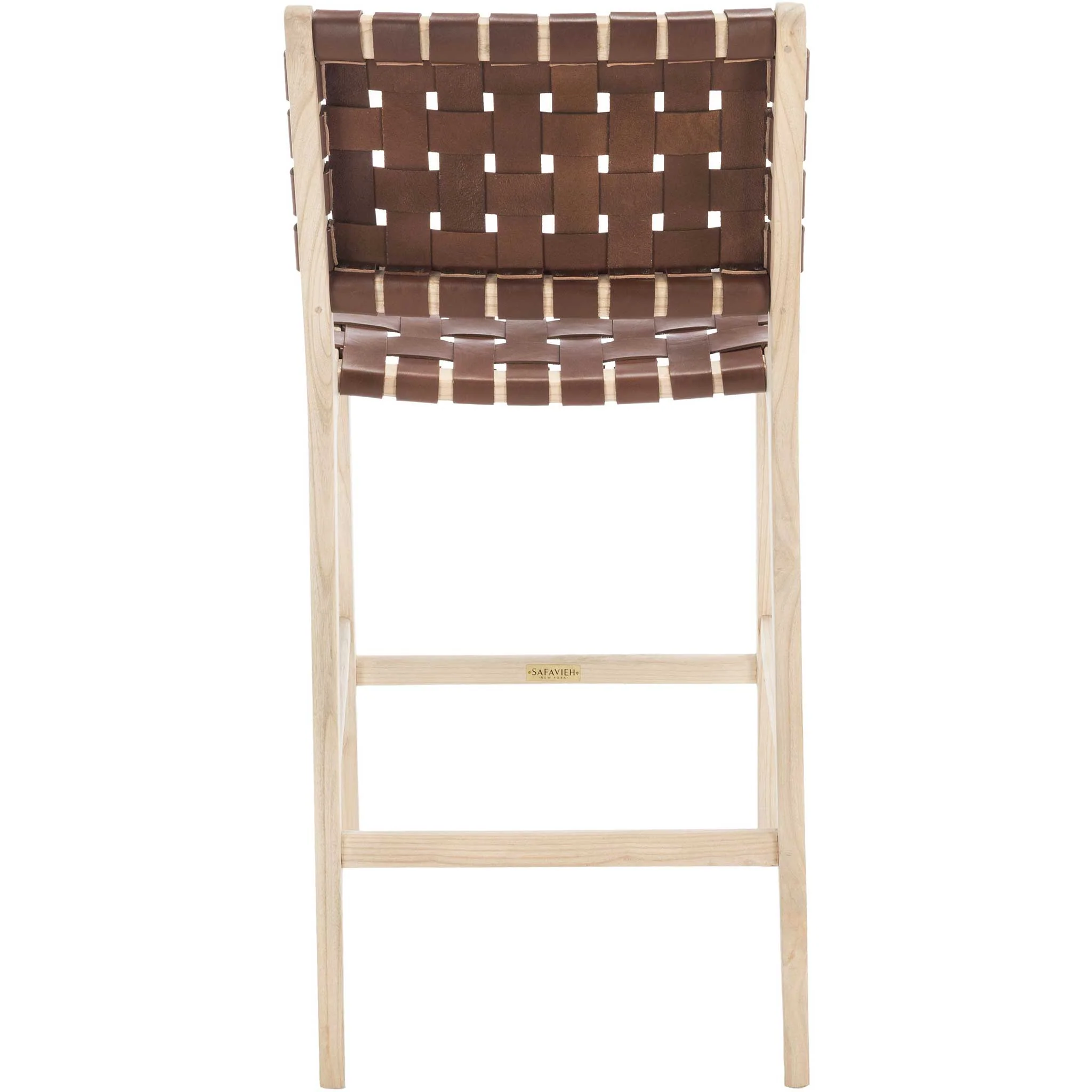 Adalet Leather Bar Stool Cognac/Natural - Image 13