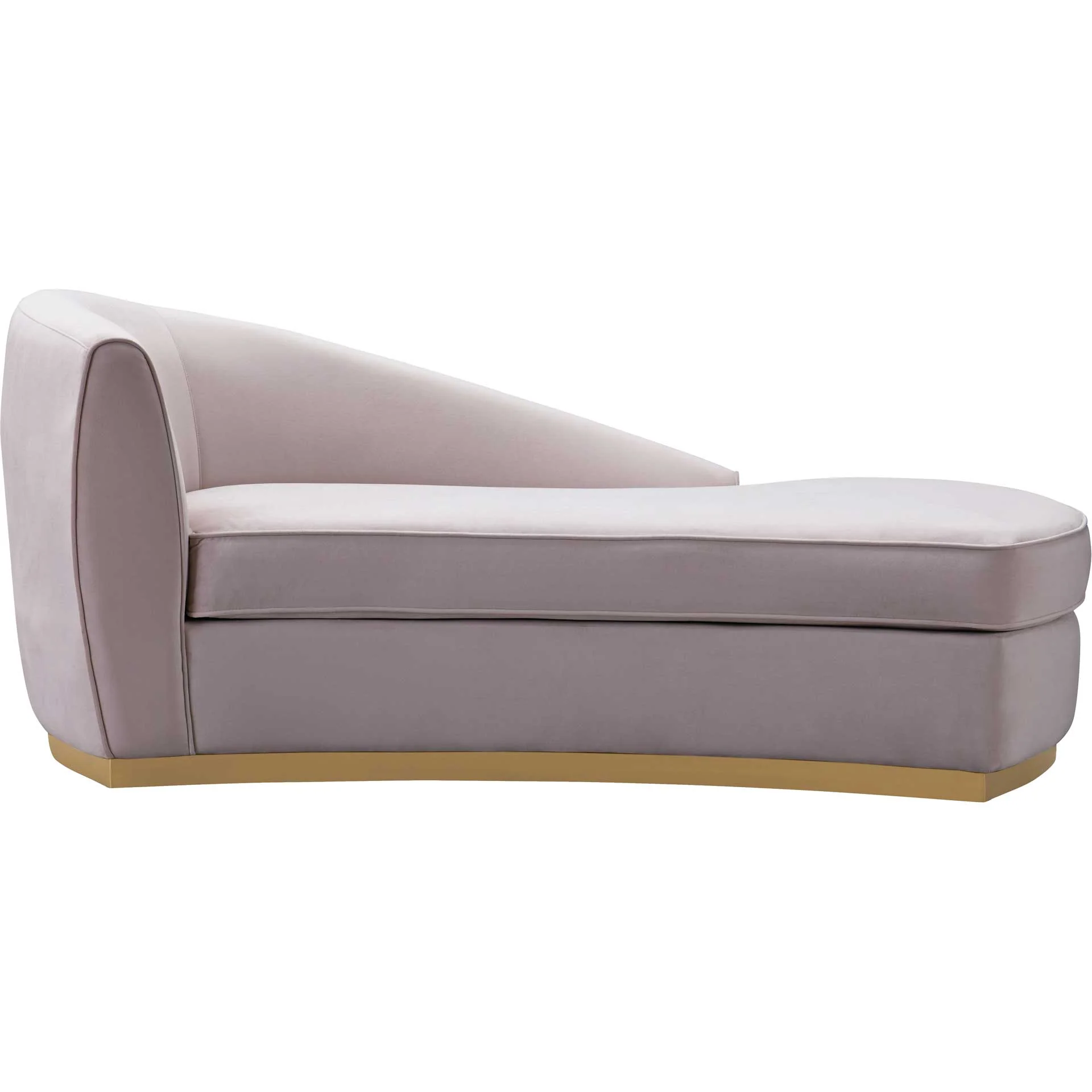 Adam Velvet Chaise Blush - Image 2